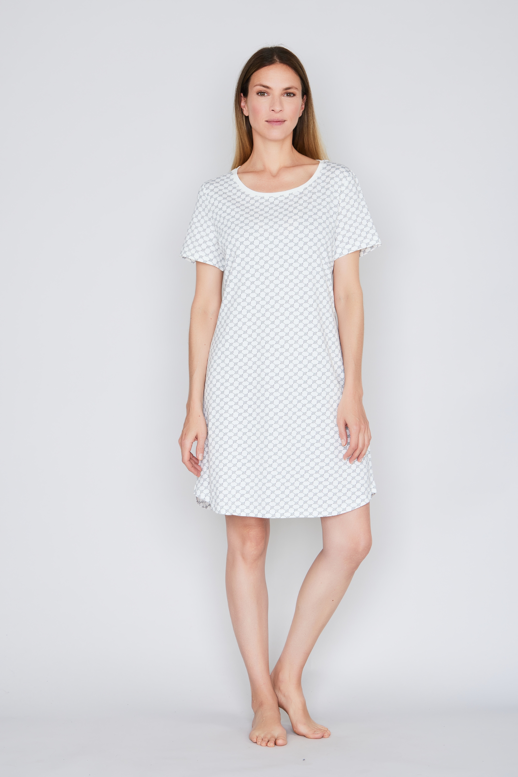 JOOP! Nachthemd »Cosy« Ohne Taschen mit Cornflower-Alloverprint