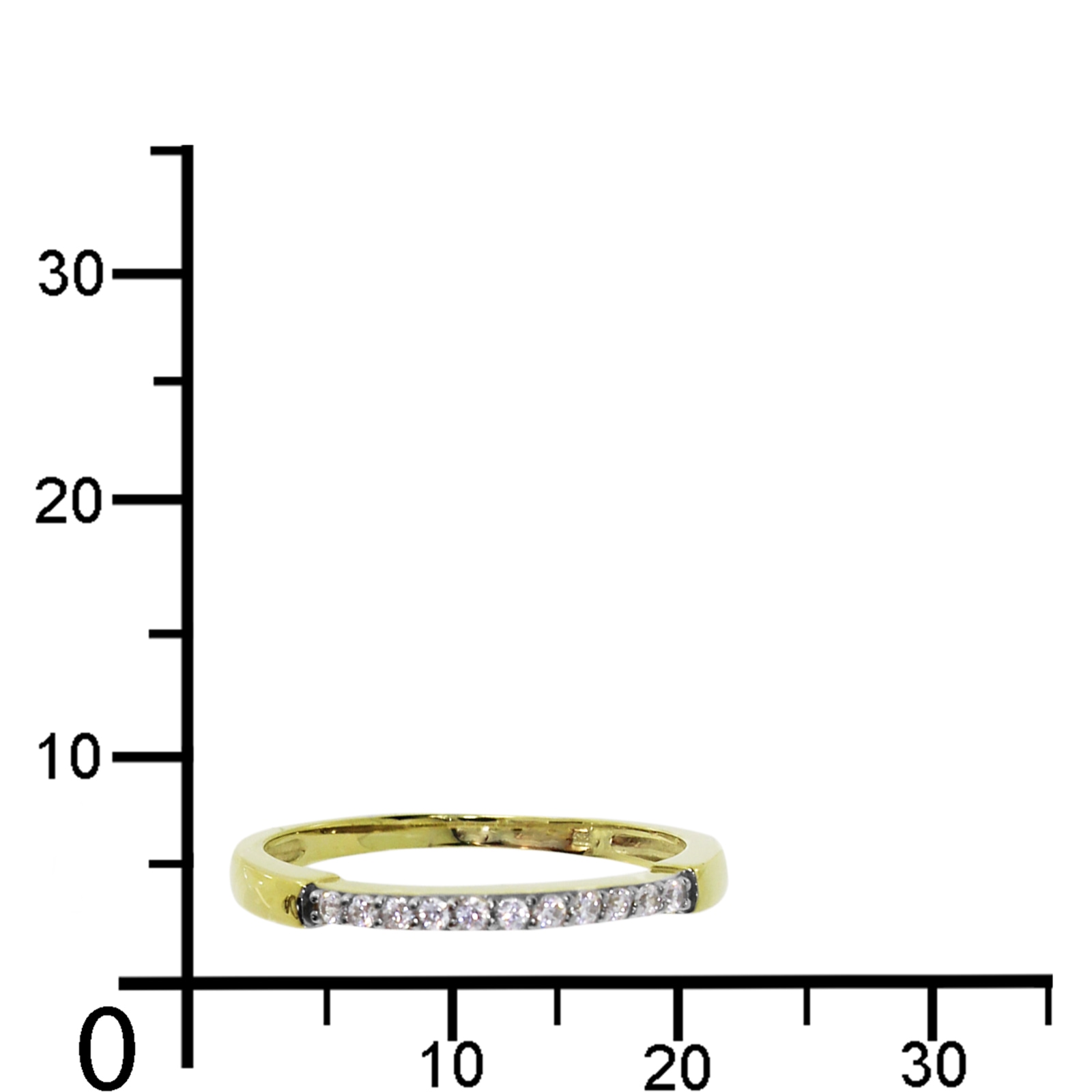 OSTSEE-SCHMUCK Fingerring »- Helle - Gold 333/000 - Zirkonia«