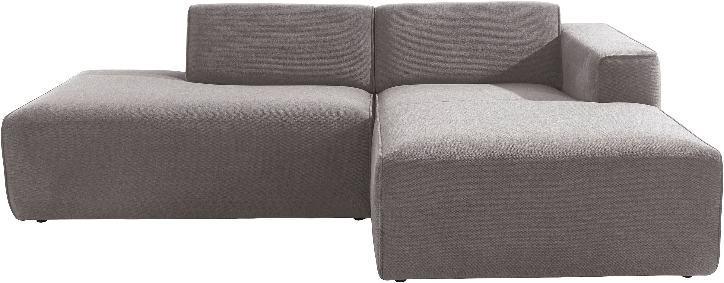 andas Ecksofa »Noord«, mit Kedernaht, Breite 227 cm, Cord, Struktur