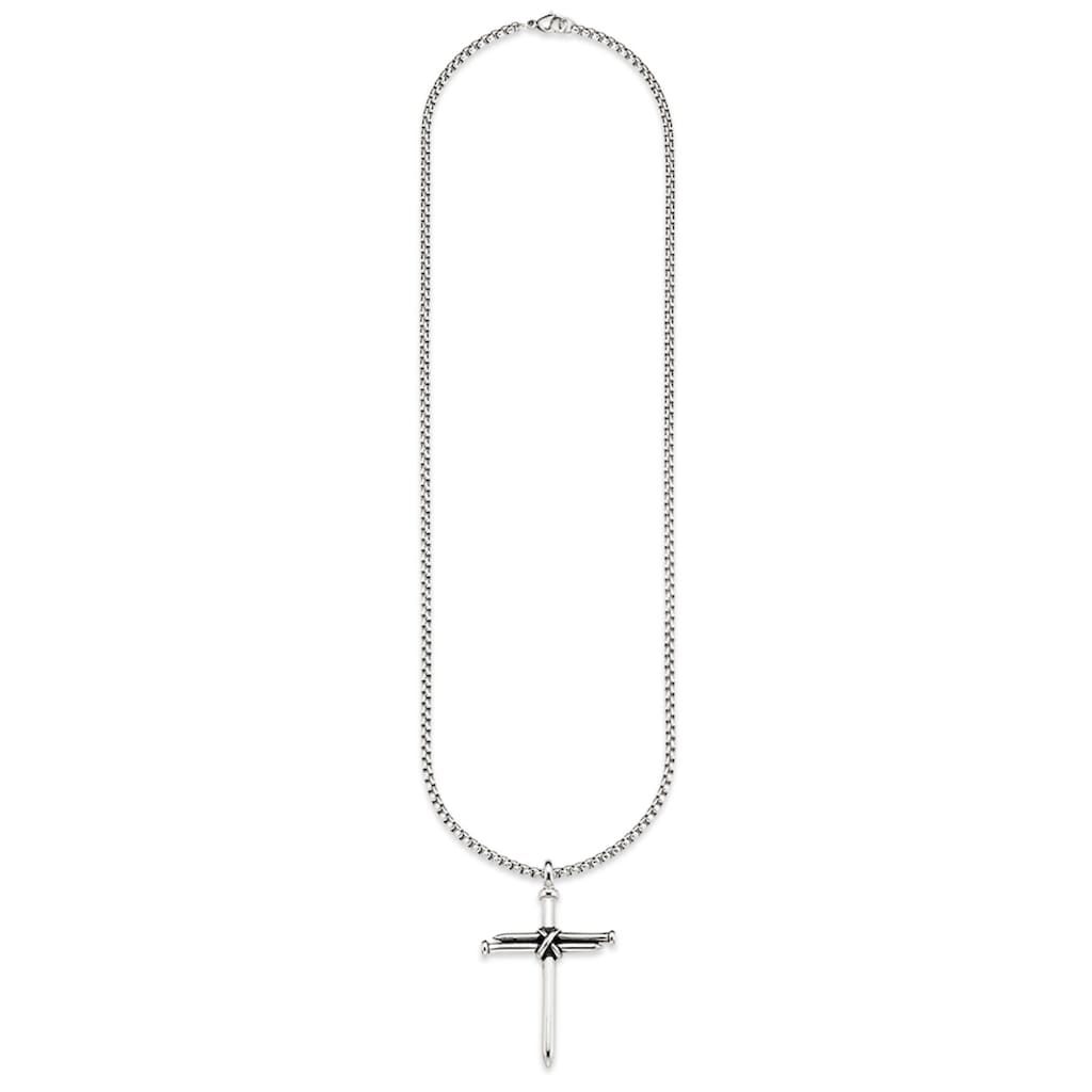 Bruno Banani Kette mit Anhänger »Schmuck Geschenk, Halskette Kreuz, Venezianerkette«