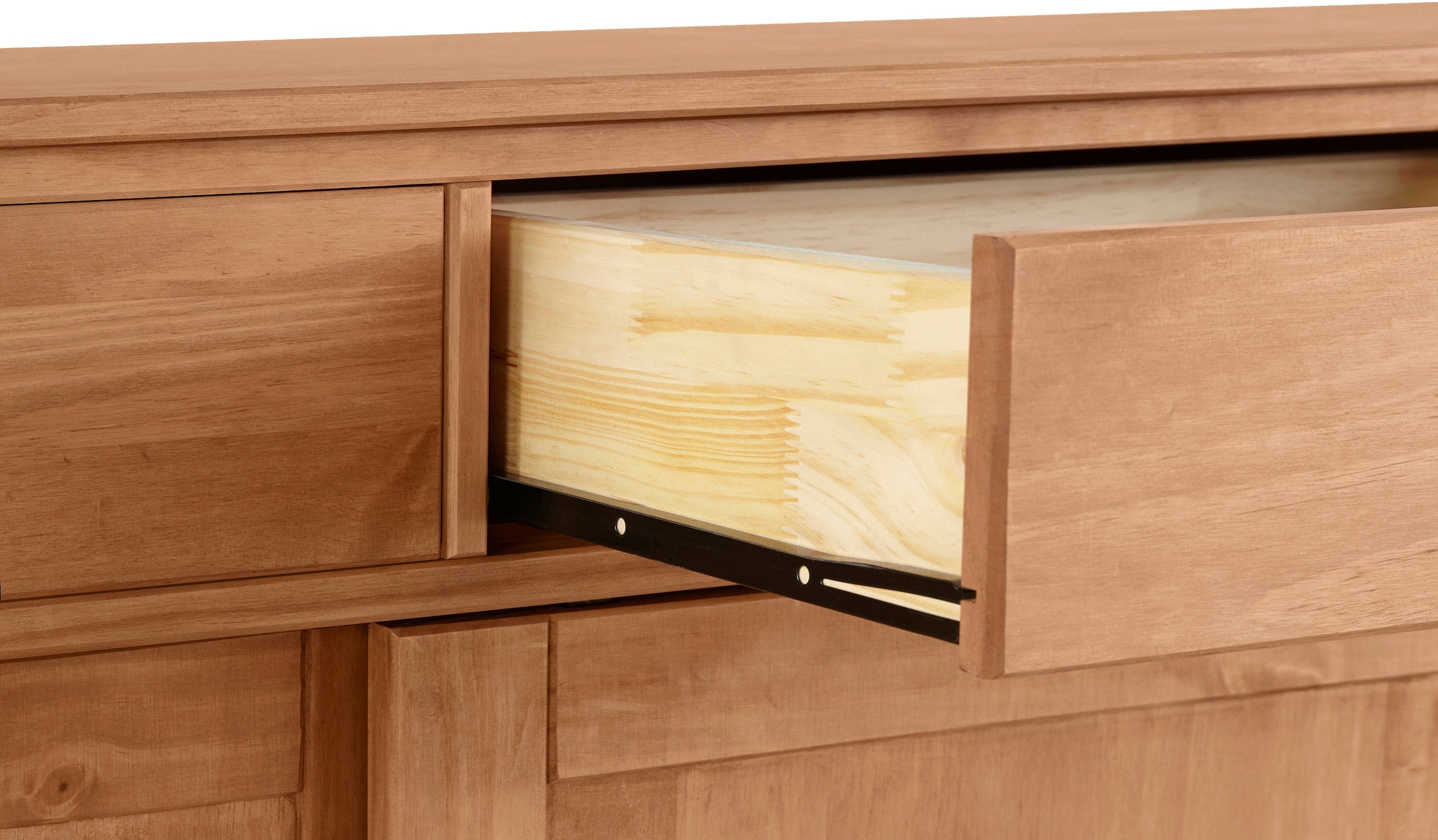 Home affaire Sideboard »Schröder«, Kommode, 3 Schiebetüren, 3 Schubkasten, aus massivem Kiefernholz