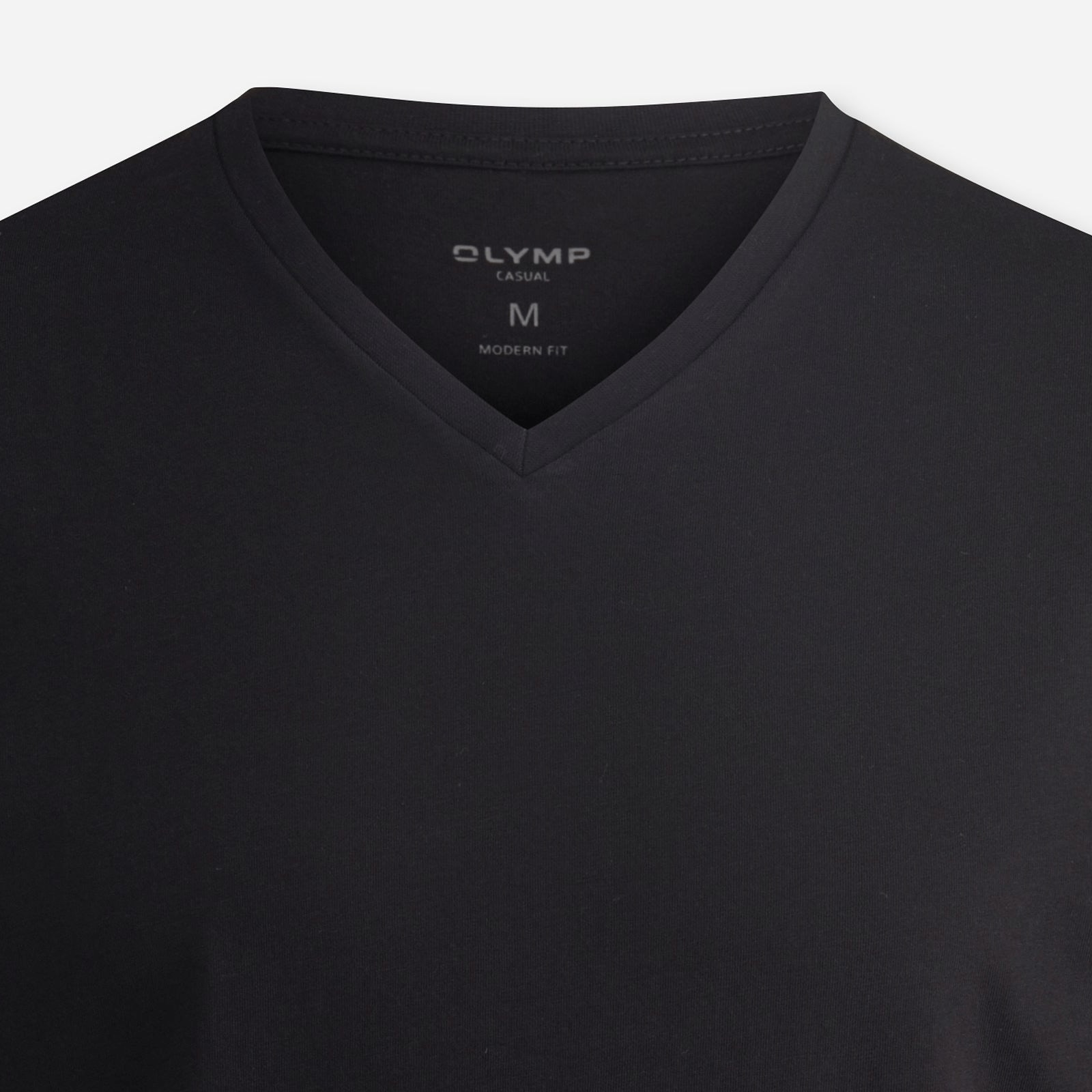 OLYMP T-Shirt Packung, 3er, 3 Stk. V-Ausschnitt, modern fit, reine Baumwolle
