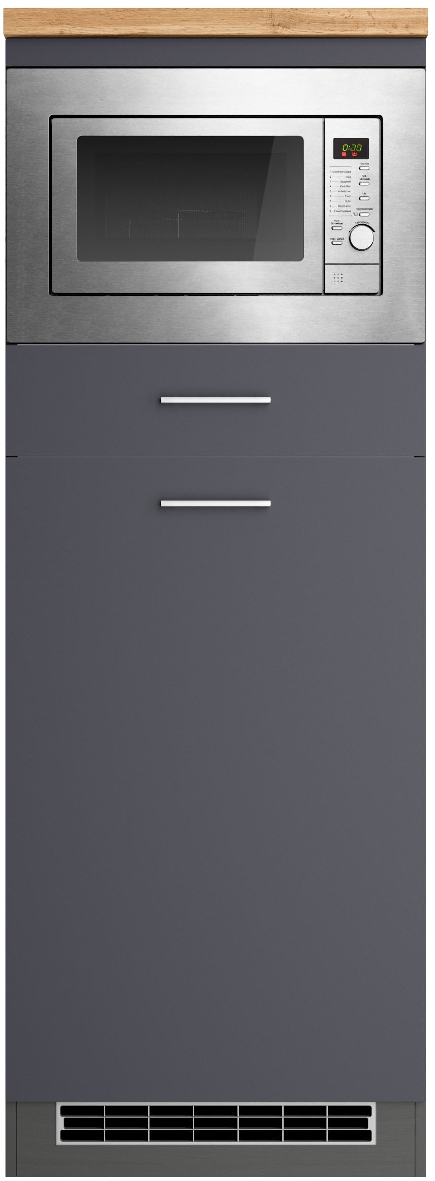 KOCHSTATION Backofen/Kühlumbauschrank »KS-Milan« Mikrowellen-Kühlschrankumbau 60 cm, matt oder hochglänzend