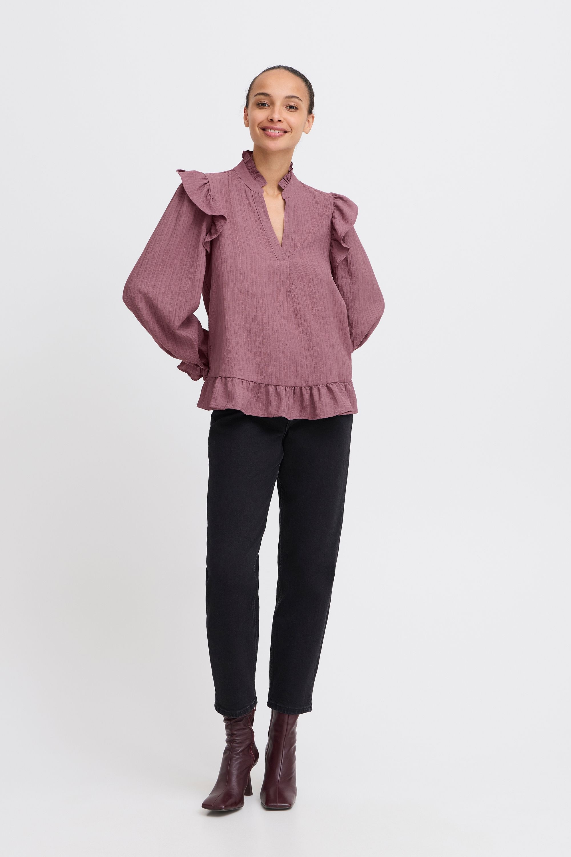 b.young Longbluse »Tunika BYJULIANA LS BLOUSE -«