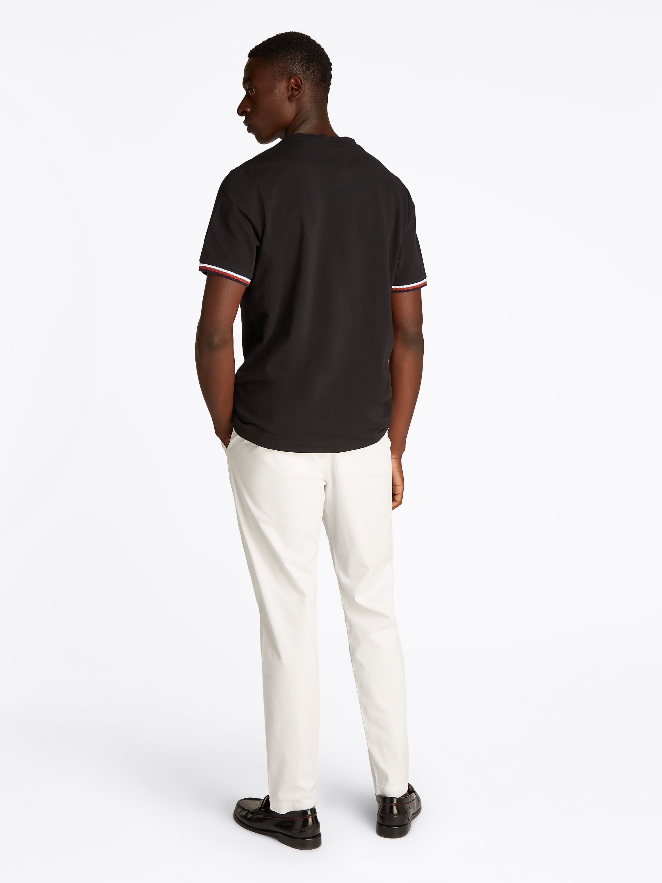 Tommy Hilfiger T-Shirt »GLOBAL STRIPE CUFF TEE«