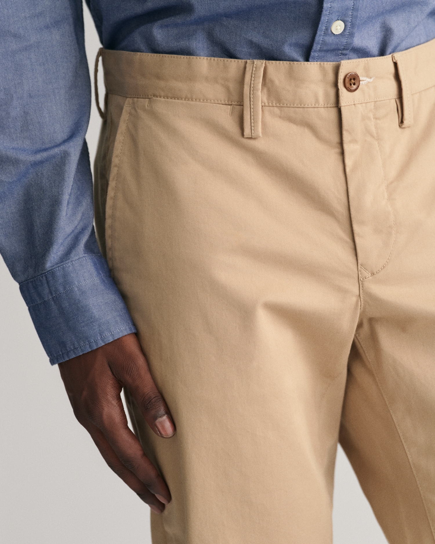 Gant Chinohose »SLIM TWILL CHINOS«, mit gefütterten Seitentaschen