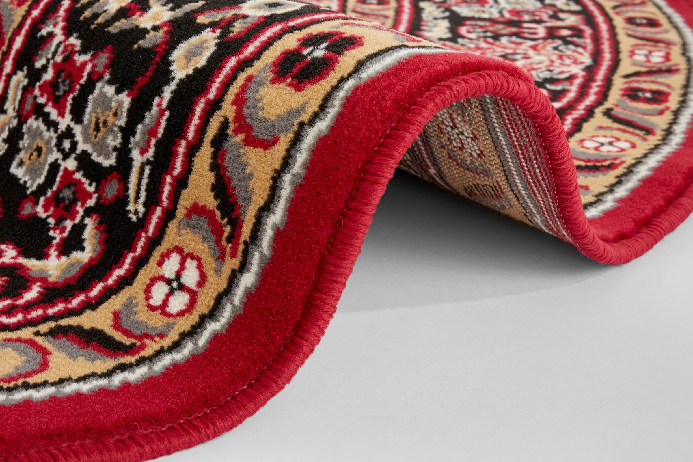 HANSE Home Teppich »Skazar Isfahan« rund 9 mm Höhe Kurzflor, Orient, Teppich, Vintage, Esszimmer, Wohnzimmer, Flur