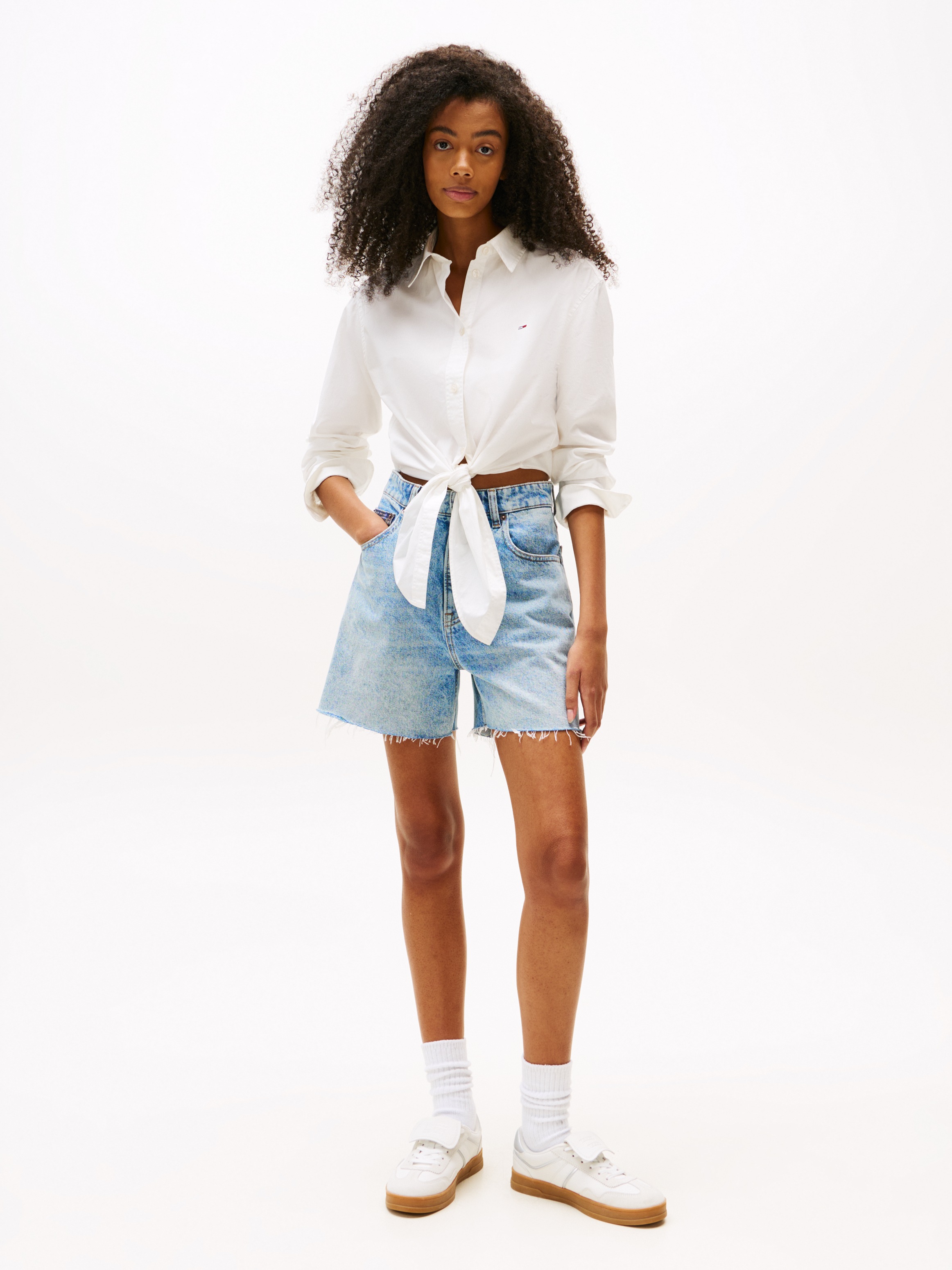 Tommy Jeans Langarmbluse »TJW LS TIE FRONT SHIRT«
