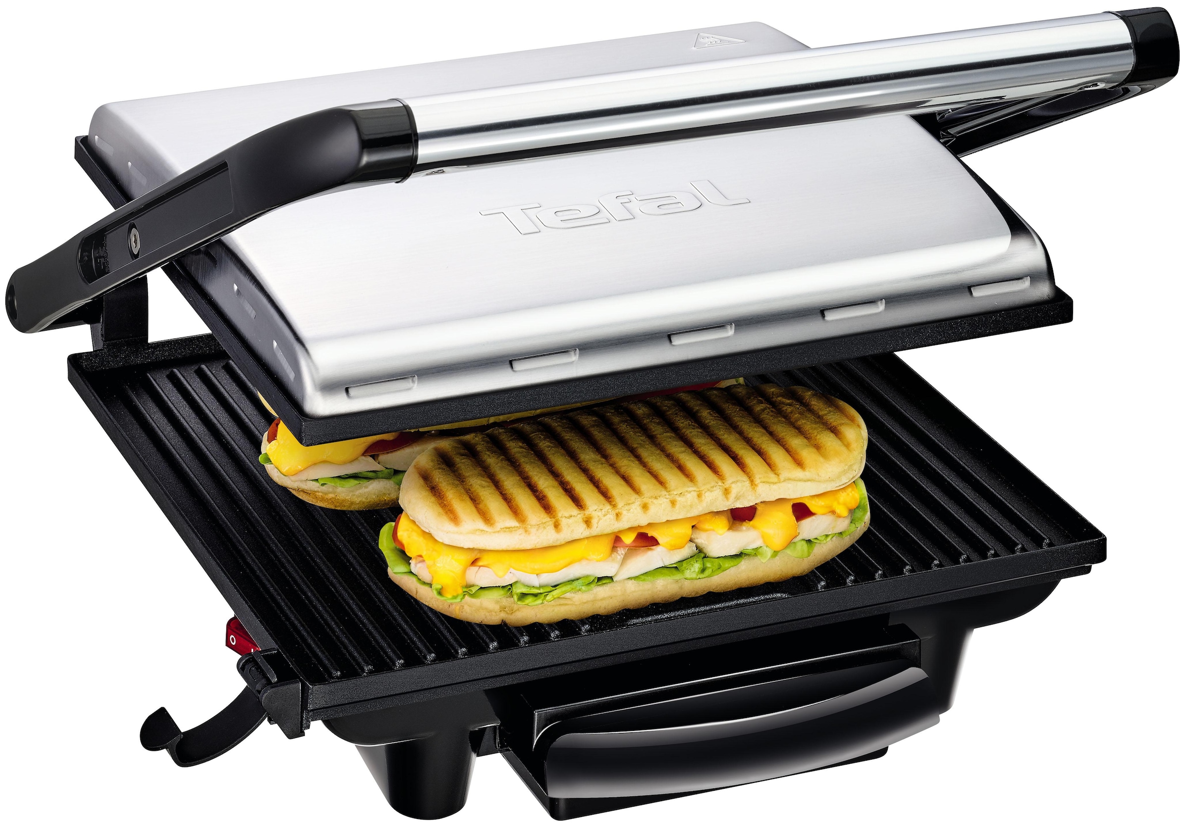 Tefal Kontaktgrill »GC241D Inicio«, 2000 W, fettarmes Grillen, gerillte  Grillplatten antihaftbeschichtet, wenig Öl online kaufen, mit 3 Jahren XXL  Garantie