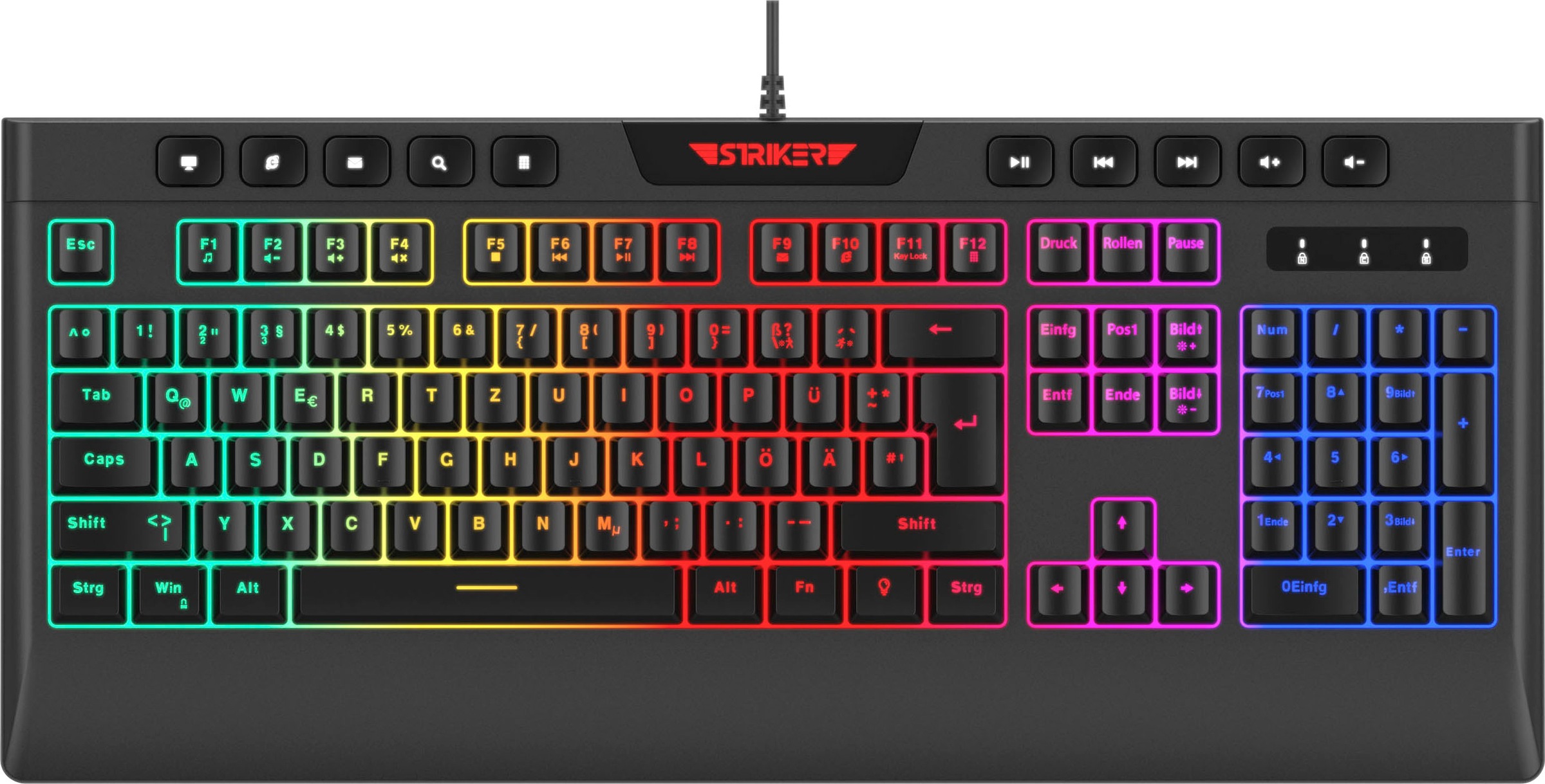 Hyrican Gaming-PC-Komplettsystem »Striker SET02268«, Windows 11, i5-12400F, inklusive 27" Monitor AOC C27G2AE/BK