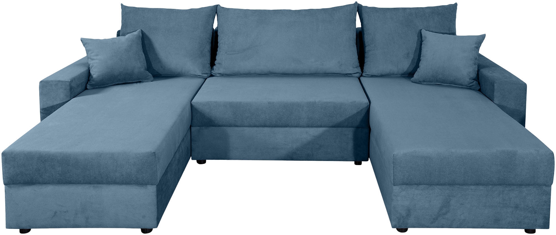 COLLECTION AB Wohnlandschaft »Pico U-Form, Breite 252, mit Armlehne Schlaffunktion, Bettkasten«, Wohnlandschaft,2 X Ottomane,Polyätherschaum Polsterung