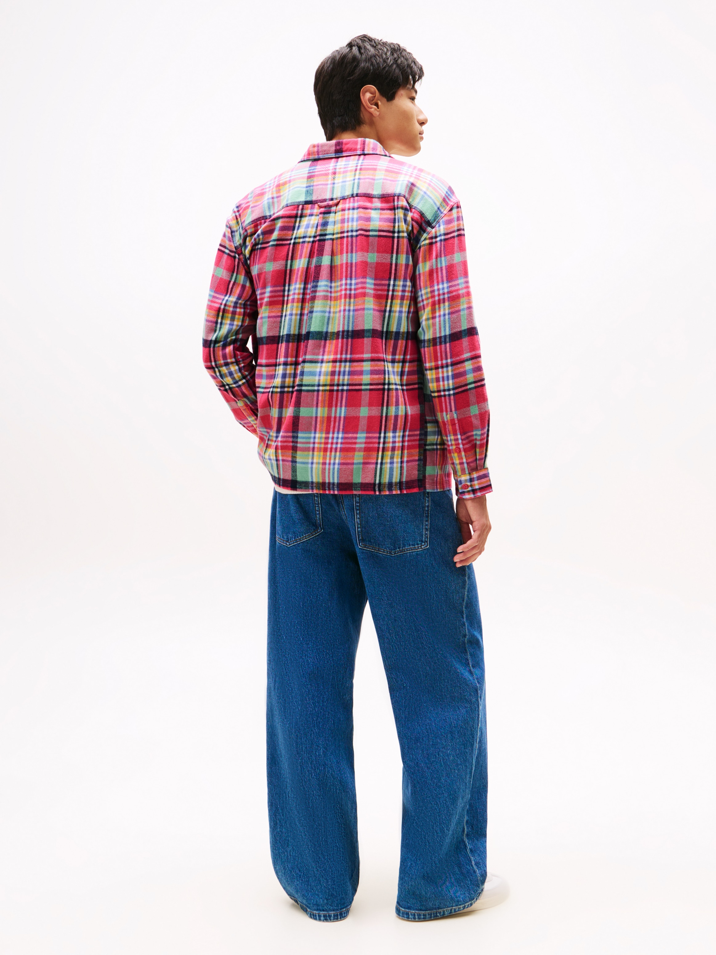 Tommy Jeans Hemdjacke »TJM UTILITY FLANNEL OVERSHIRT« Oversized Fit, Baumwolle