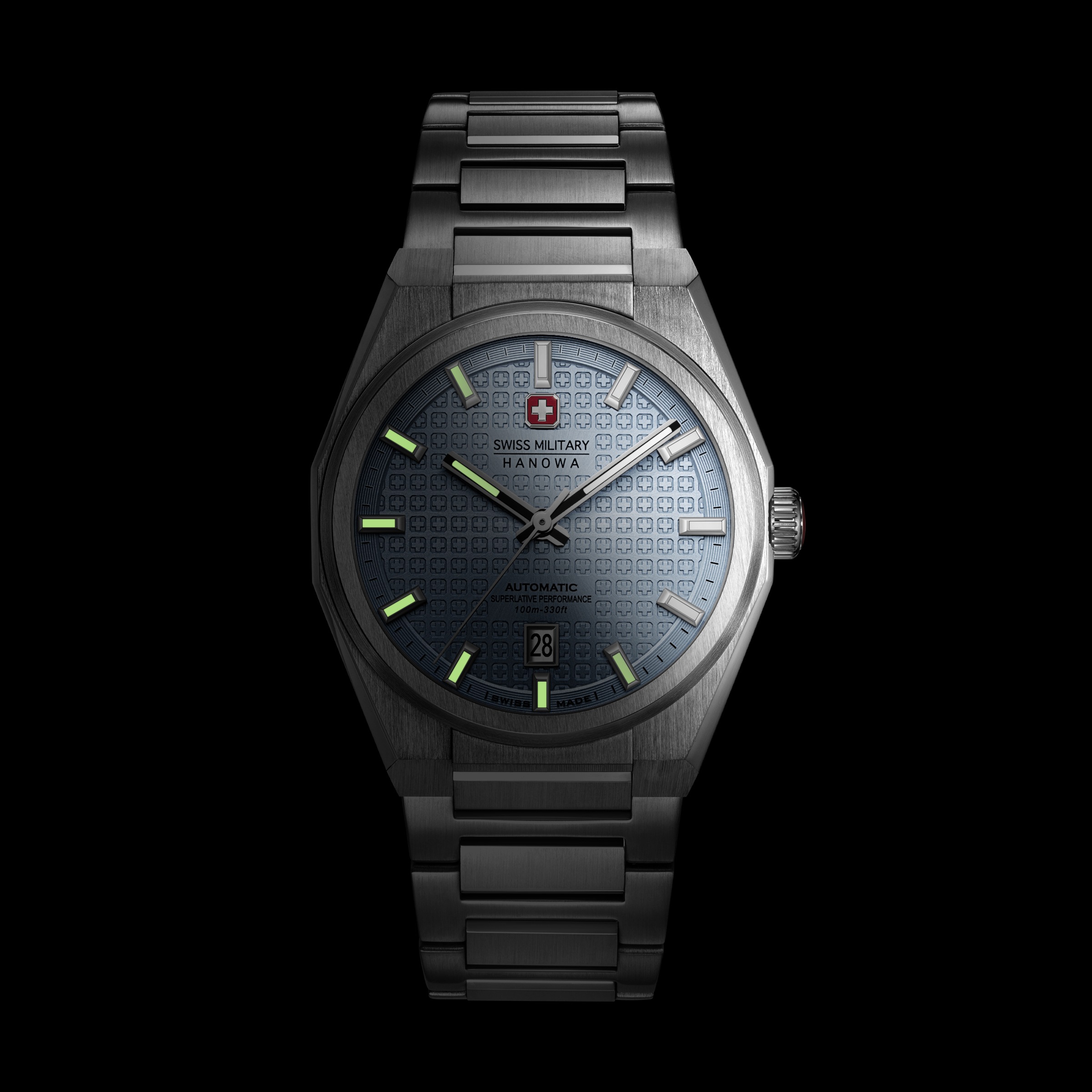 Swiss Military Hanowa Automatikuhr »Avalanche« Armbanduhr, Herrenuhr, Swiss Made, Mechanische Uhr, Edelstahlarmband