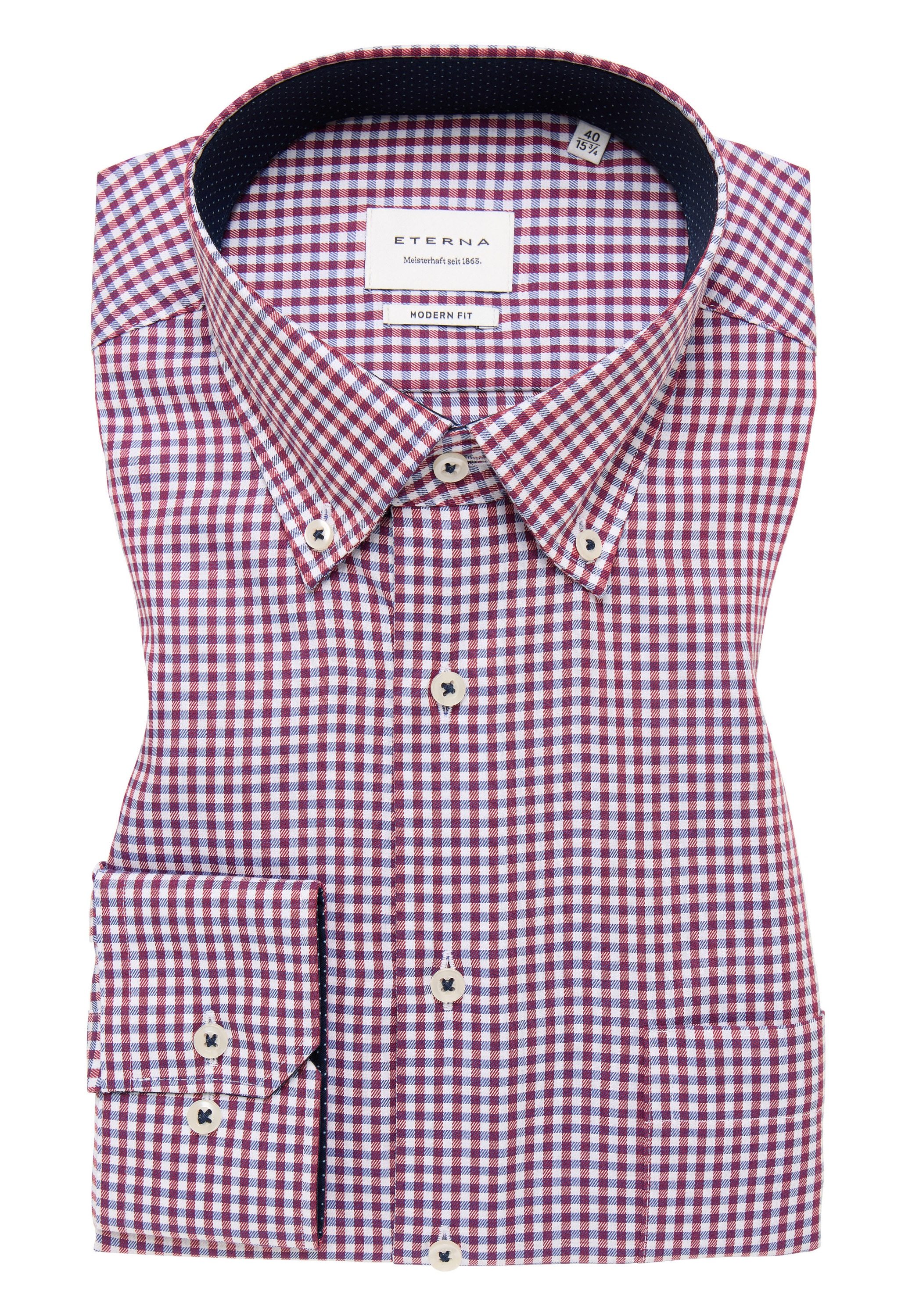 Eterna Langarmhemd »MODERN FIT«, NON IRON (bügelfrei)
