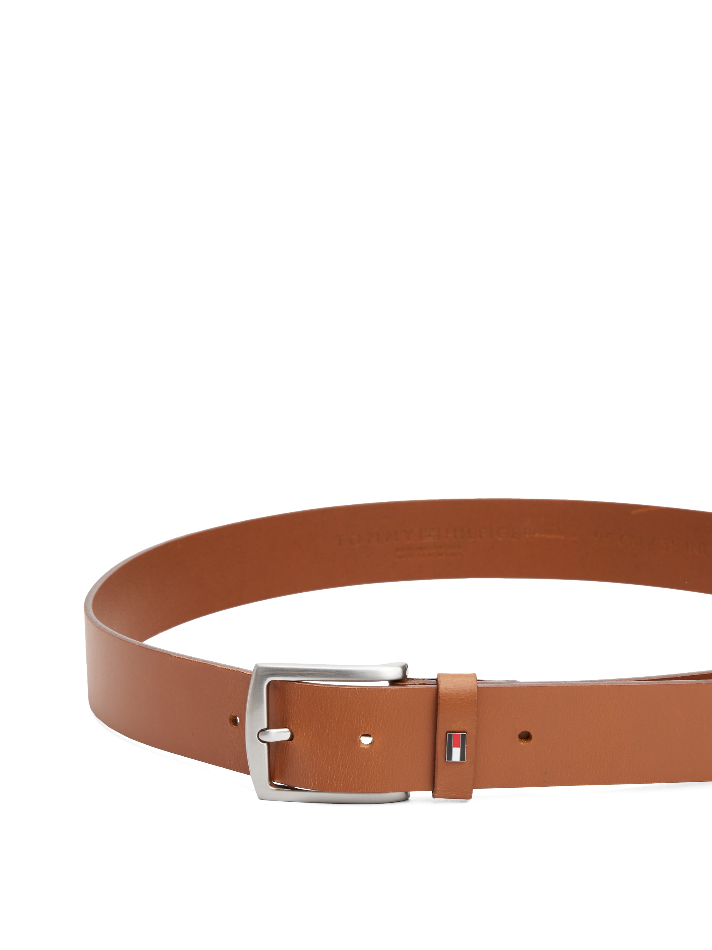 Tommy Hilfiger Ledergürtel »DENTON 3.5 EXT«, Einfachdornschließe, Metalllogo