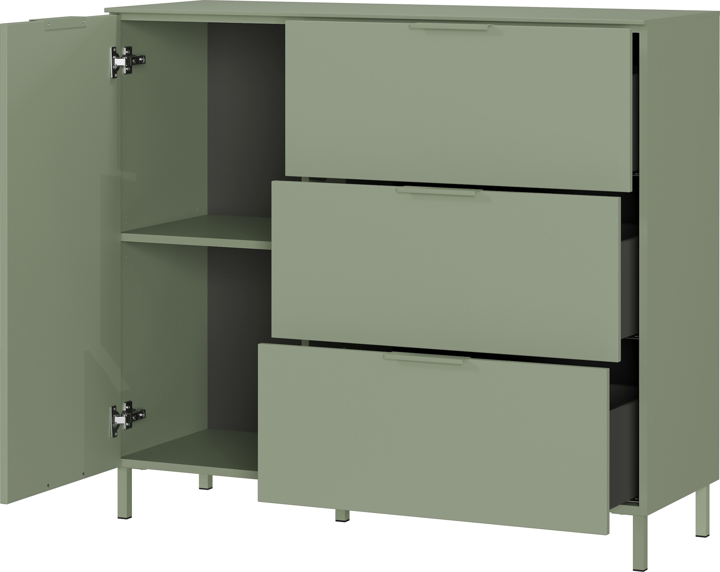 GERMANIA Sideboard »Savoca« 1 Stk. tlg. Breite 109 cm, Soft-close, 2 Fußvarianten inkl., Made in Germany