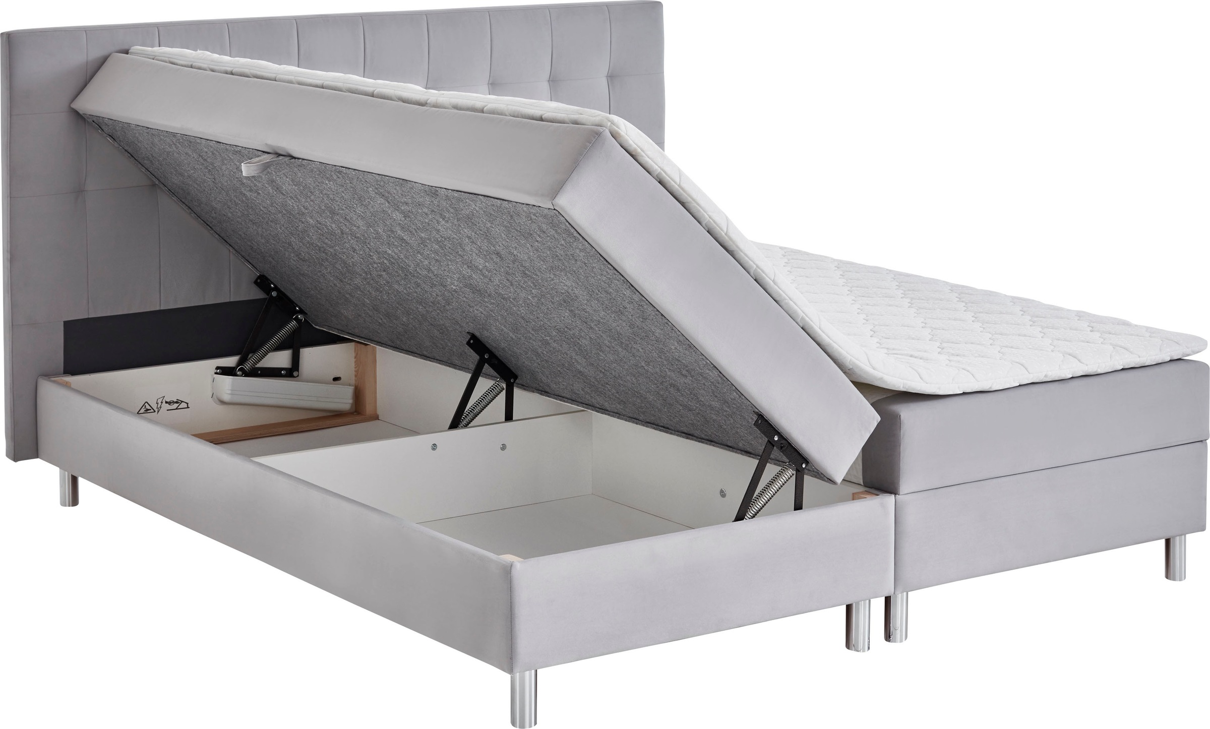 ATLANTIC home collection Boxbett »Holly«, mit Taschen-Federkernmatratze und Topper, wahlweise mit Bettkasten