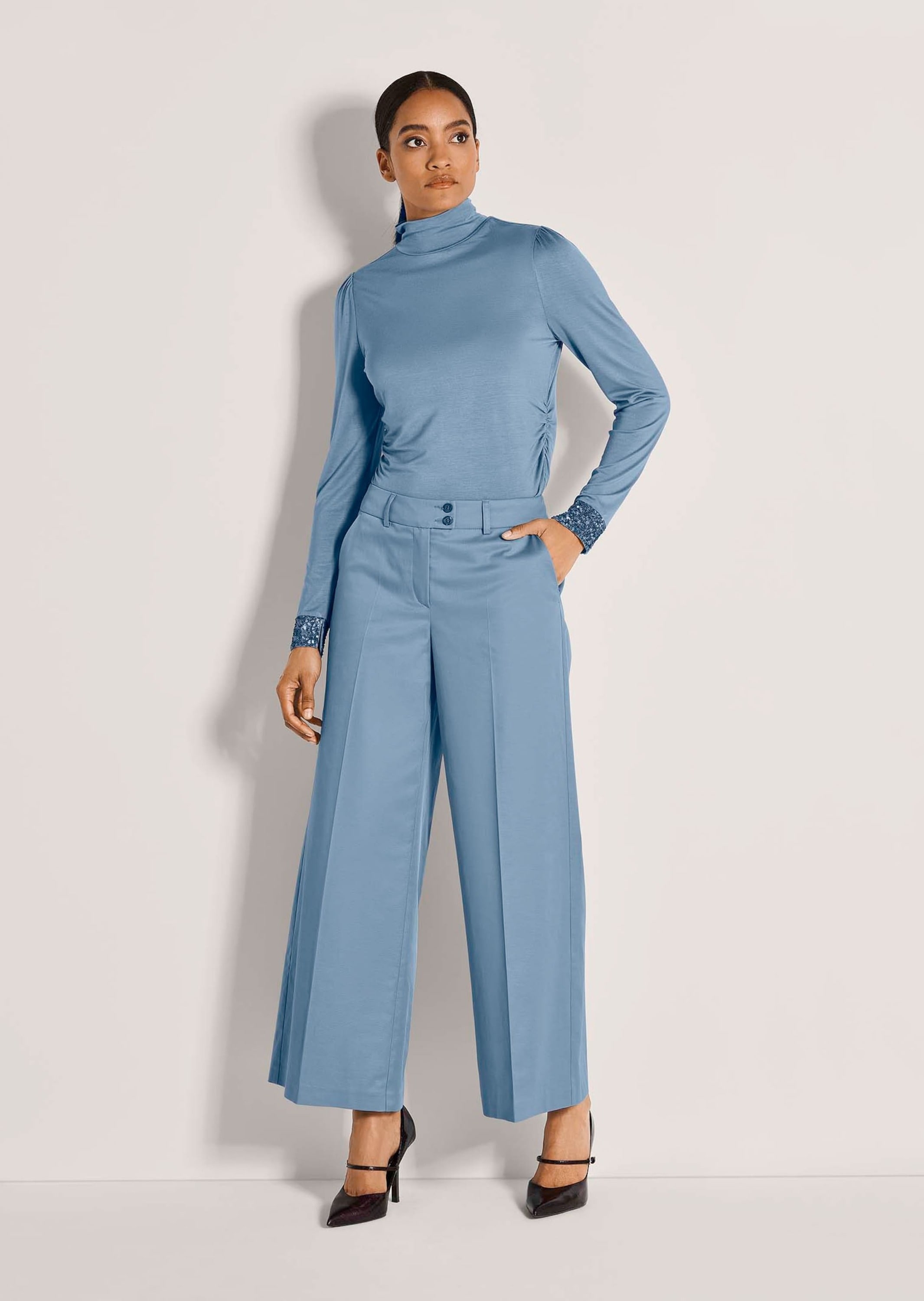 MADELEINE Culotte »Culotte Elegante 7/8-Hose mit Bügelfalten«