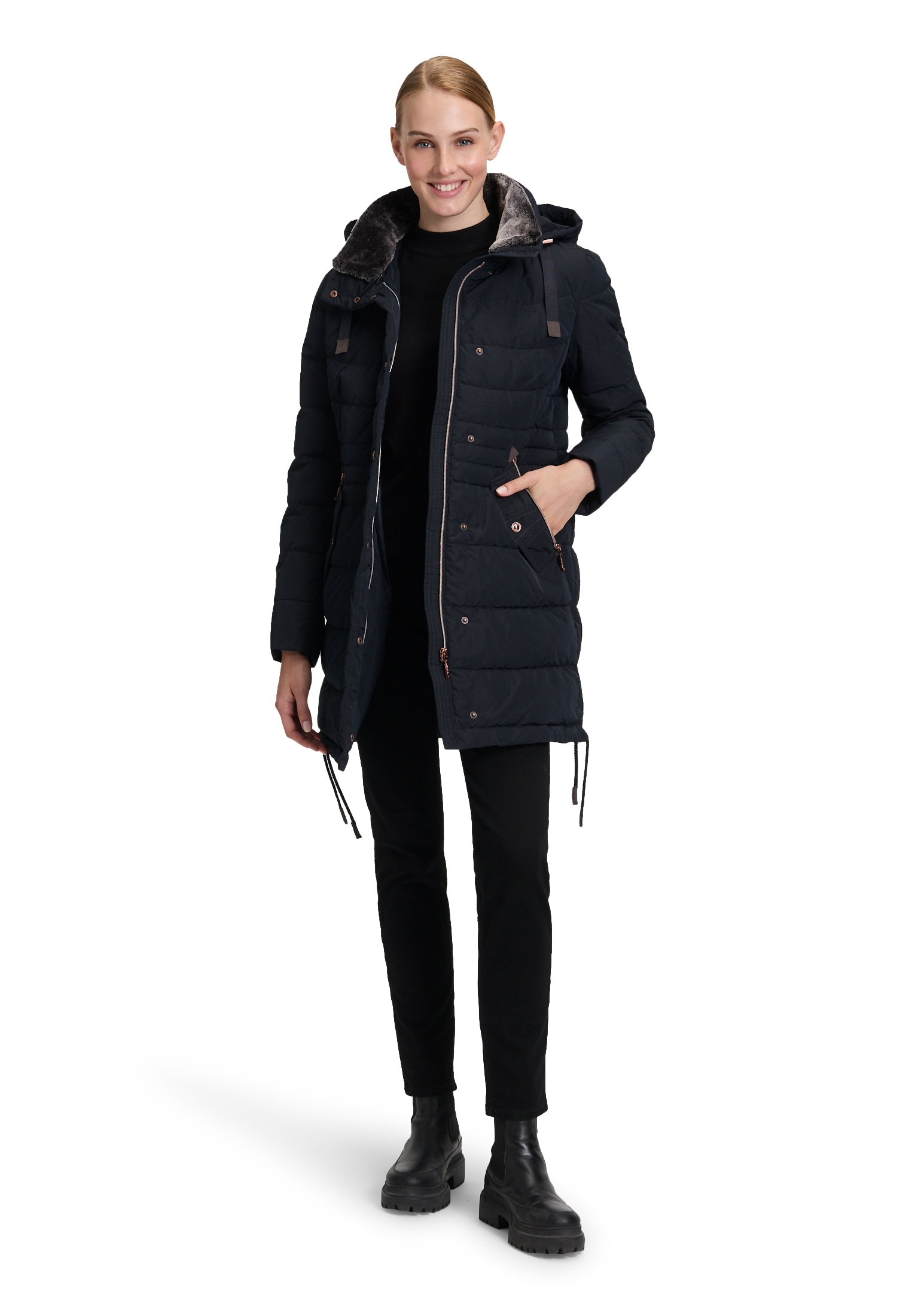 Gil Bret Steppjacke, mit Kapuze, mit abnehmbarer Kapuze