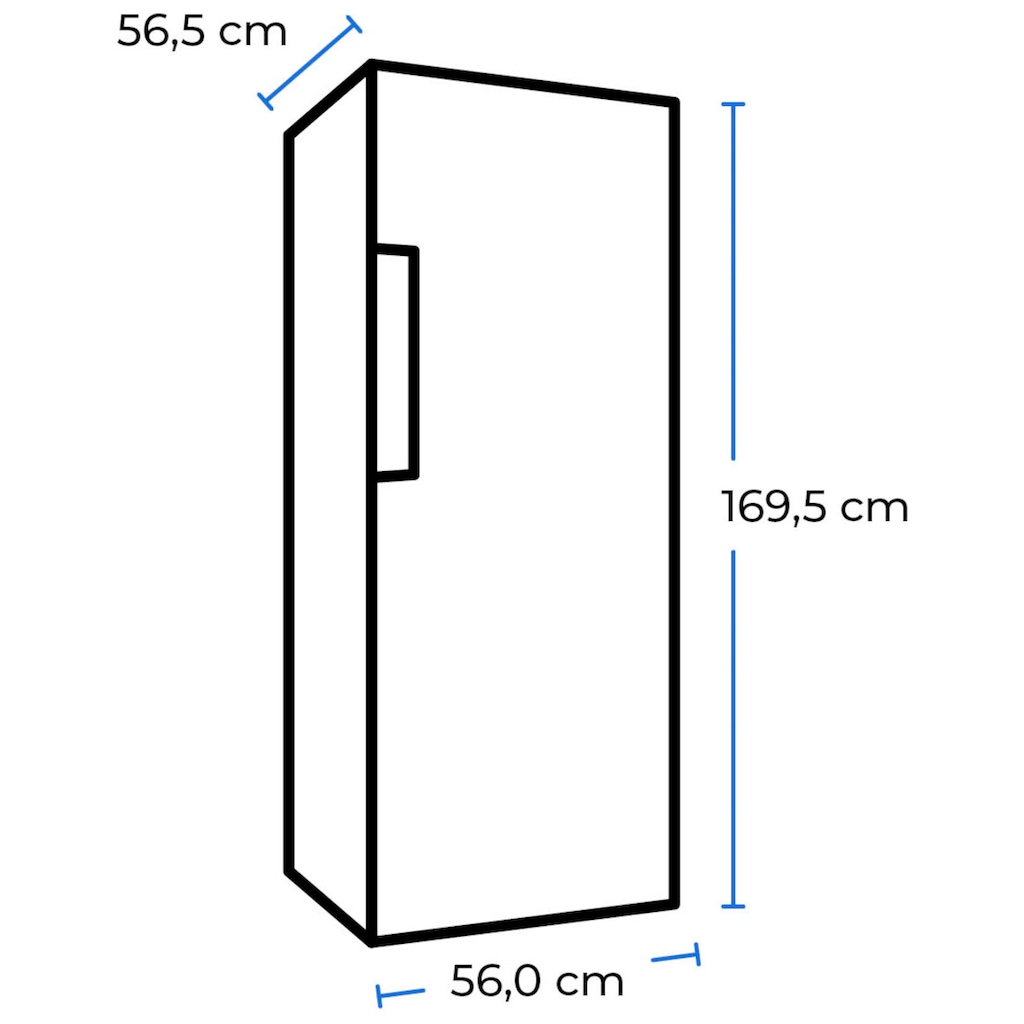 exquisit Gefrierschrank »GS271-NF-H-010E«, 169,1 cm hoch, 55,9 cm breit