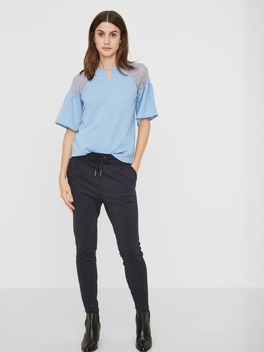 Vero Moda Jogger Pants »VMEVA MR LOOSE STRING PANT GA NOOS«, hinten mit elastischem Bündchen