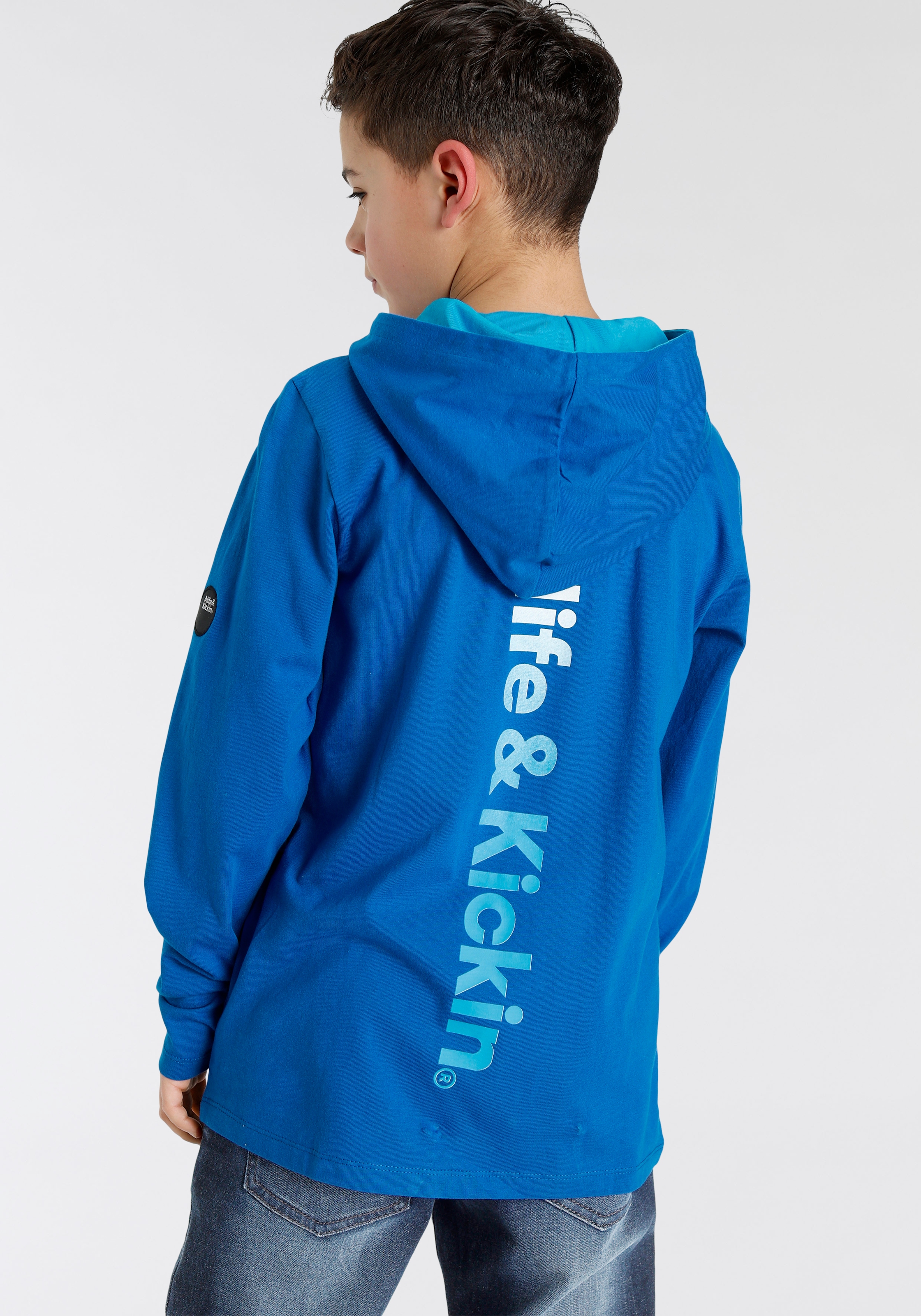 Alife & Kickin Kapuzenshirt »Logo-Print«, modischer Rückenprint im  Farbverlauf, NEUE MARKE! bei ♕