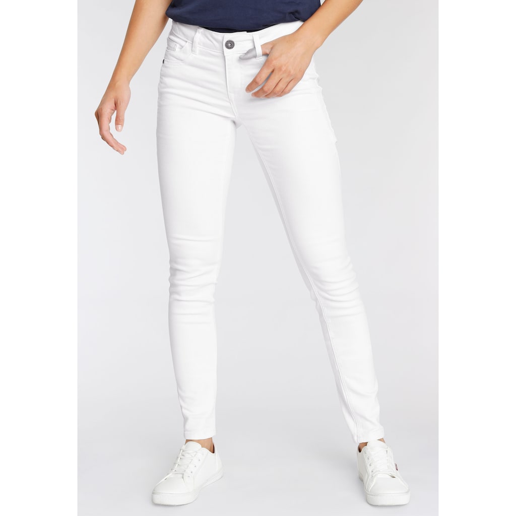 Arizona Skinny-fit-Jeans »mit Keileinsätzen« Low Waist