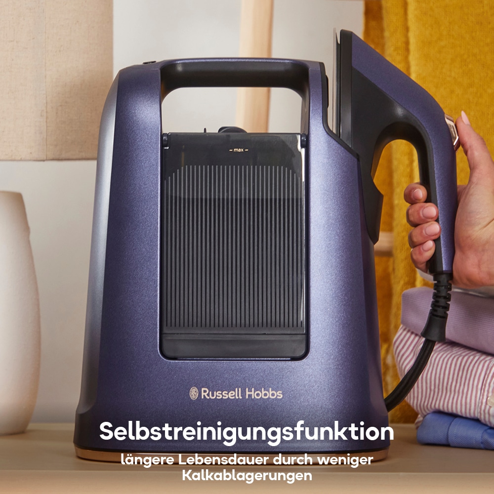 RUSSELL HOBBS Dampfbügeleisen »28550-56, VacuSteam Dampfbürste,« 1400 W 1.400 Watt, 30 g Dampfausstoß, mit Keramik-Bügelsohle, 3 Einstellungen
