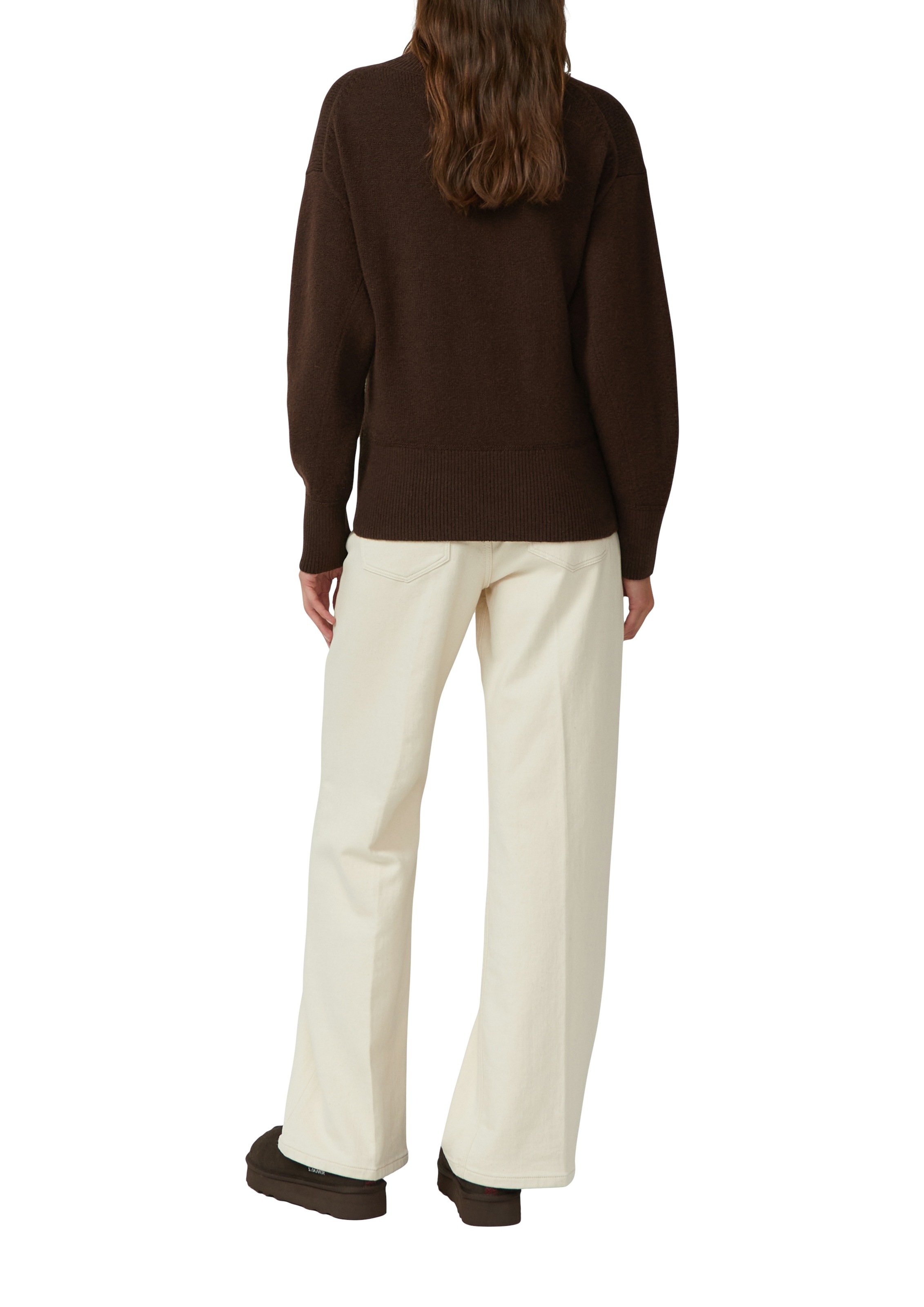 s.Oliver Strickpullover mit Rippbündchen