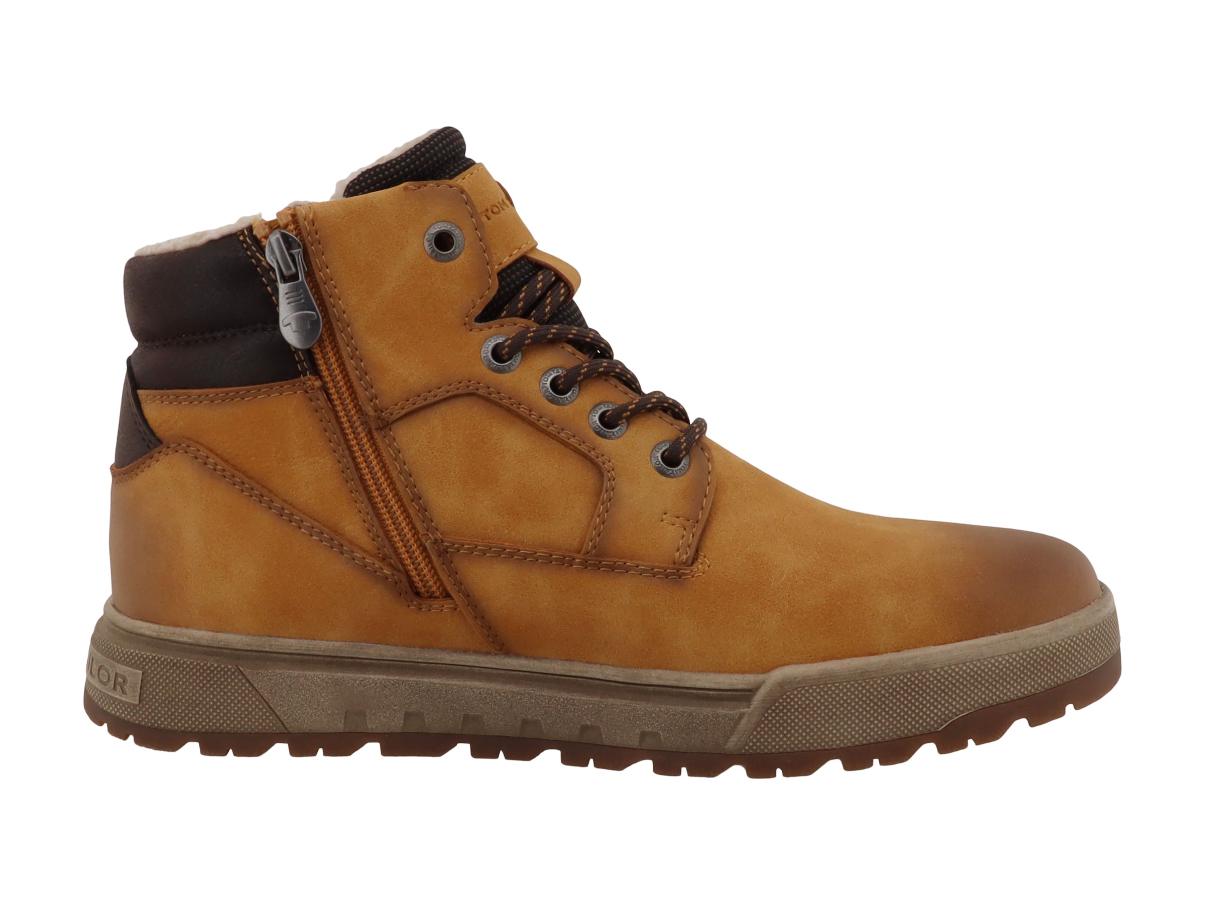 TOM TAILOR Winterboots  Schnürboots, Used Look, mit praktischem Innenreißverschluss