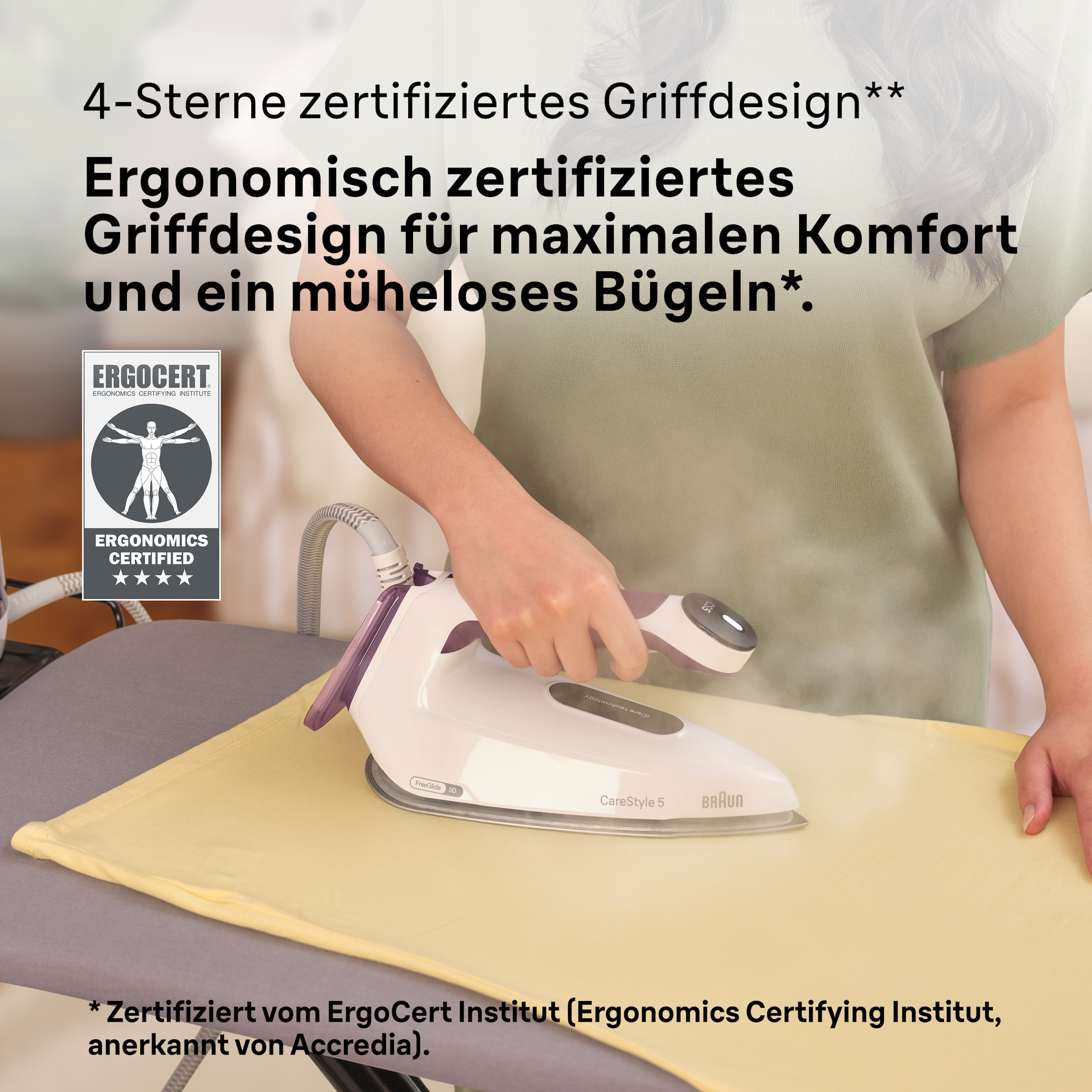 Braun Dampfbügelstation »CareStyle 5 IS 5247 VI«, weiß/violett