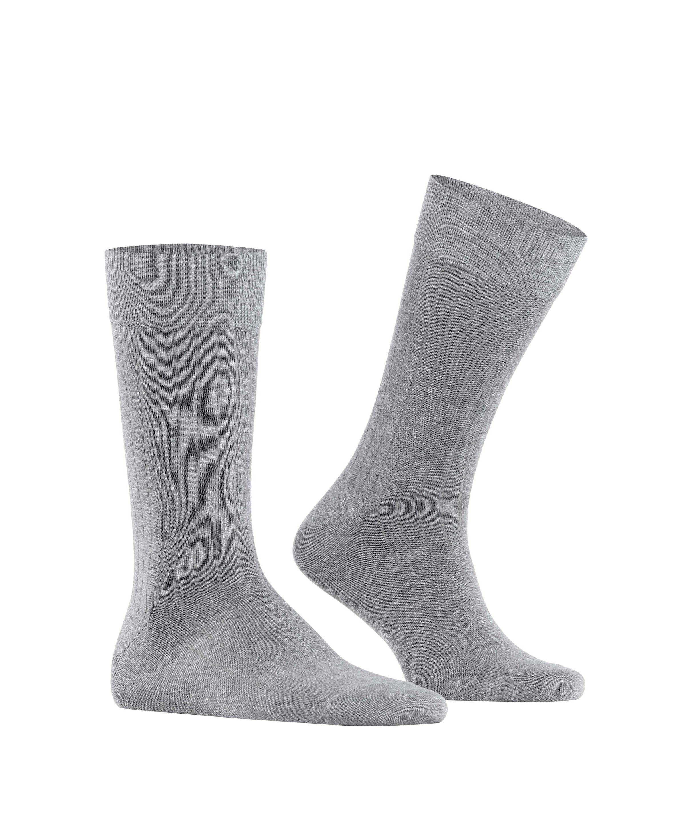 Burlington Socken »Duke Street« Einheitsgröße 40-46, Rippenstruktur, Cotton-Mix
