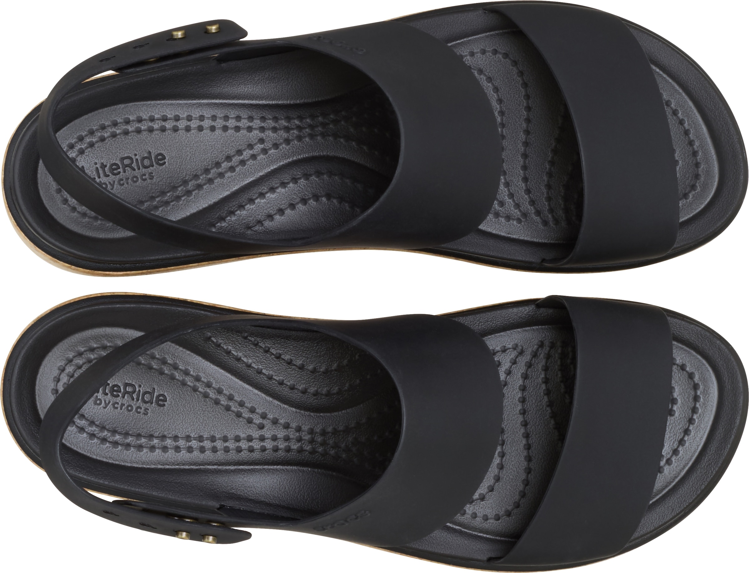 Crocs Keilsandalette »Brooklyn Cork Low Wedge«, Plateausandale, Sommerschuh mit Korkplateau