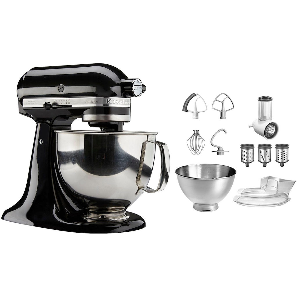 KitchenAid Küchenmaschine »5KSM175PSEOB+KSMVSA ONYX BLACK«