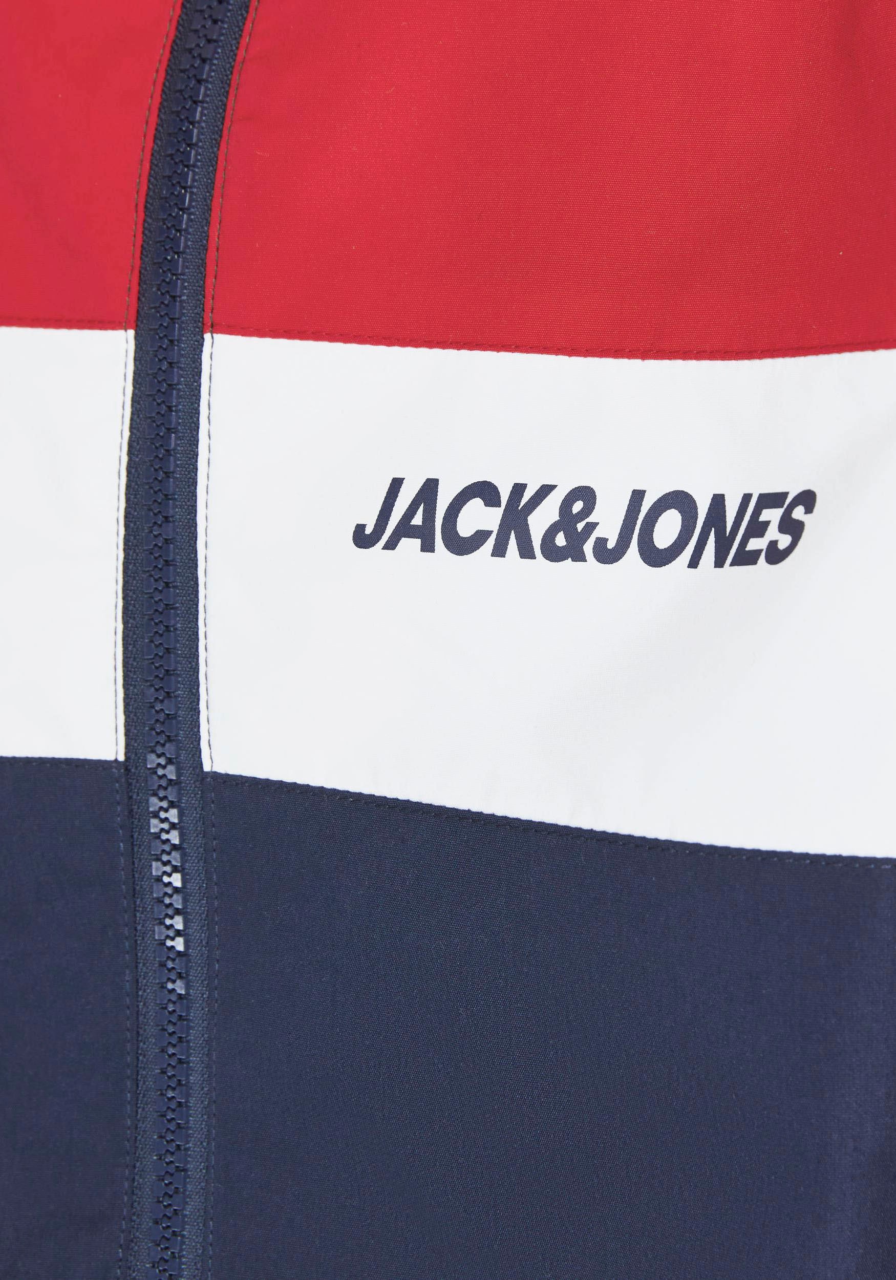 Jack & Jones Junior Softshelljacke »JJERUSH BLOCKING HOOD BOMBER NOOS JNR«, mit Kapuze