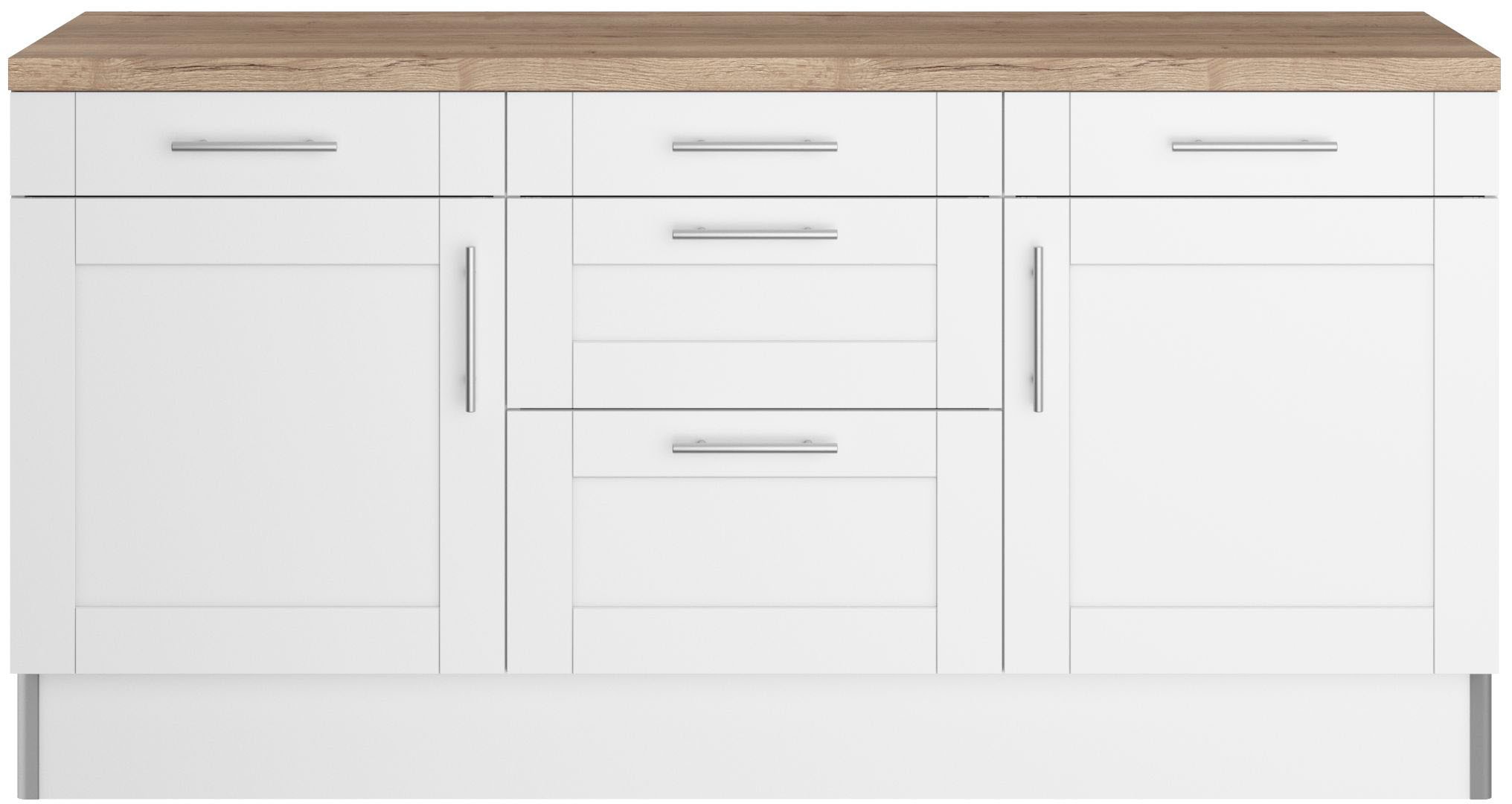 KOCHSTATION Küche »KS-Ahus« 180 cm breit, ohne E-Geräte, Soft Close Funktion, MDF Fronten