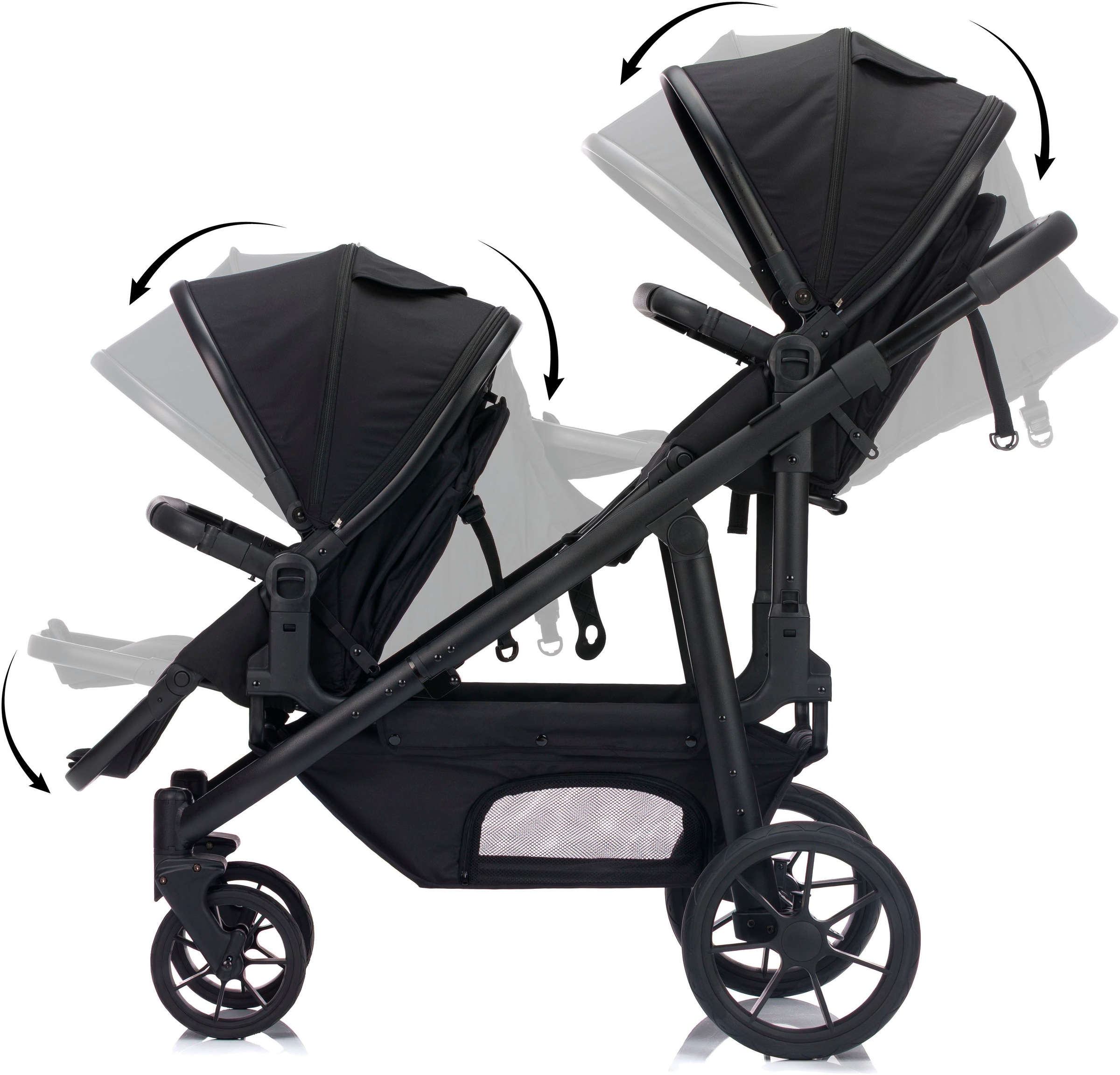 Fillikid Zwillings-Kombikinderwagen »Fill Two in One«, 22 kg