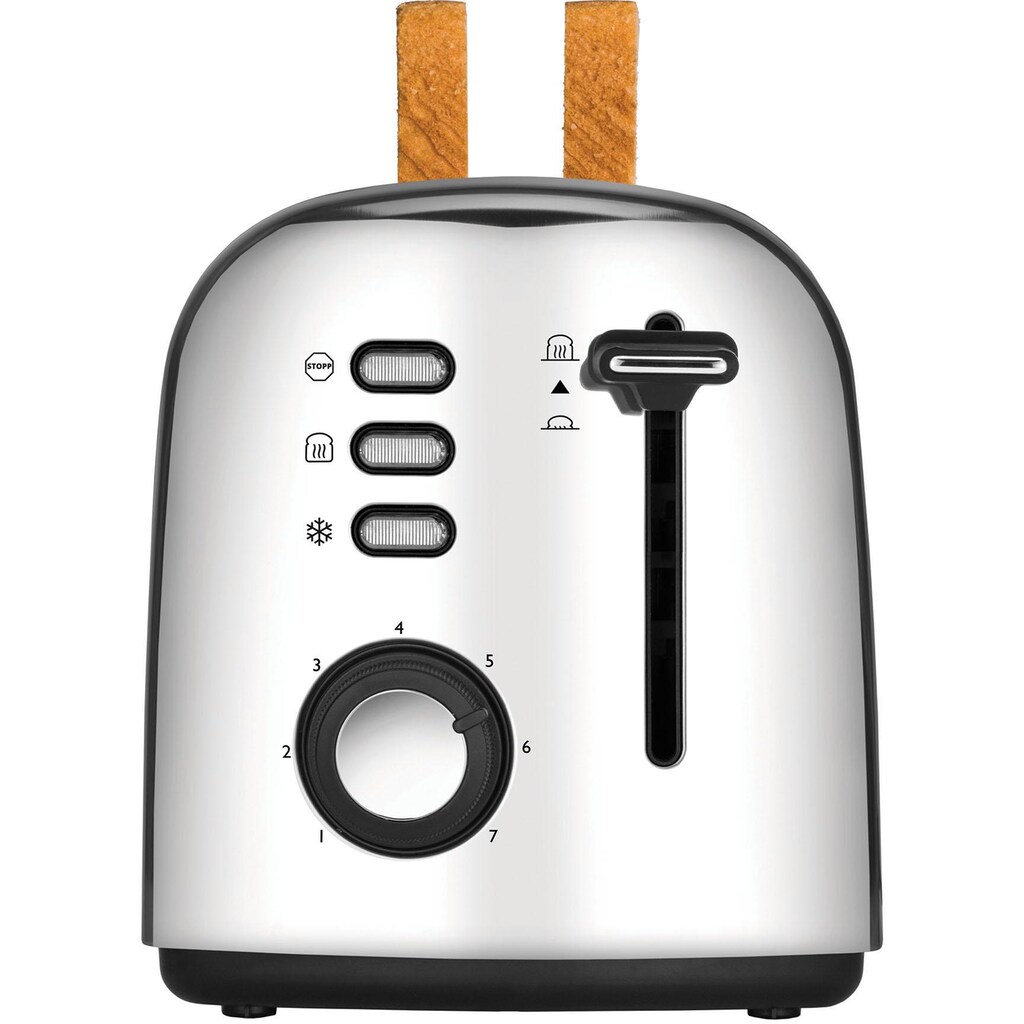 Unold Toaster »2er Retro 38326«, 2 kurze Schlitze, 950 W