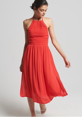 Superdry Neckholderkleid, Gesmoktes Neckholder-Kleid im Vintage-Look kaufen