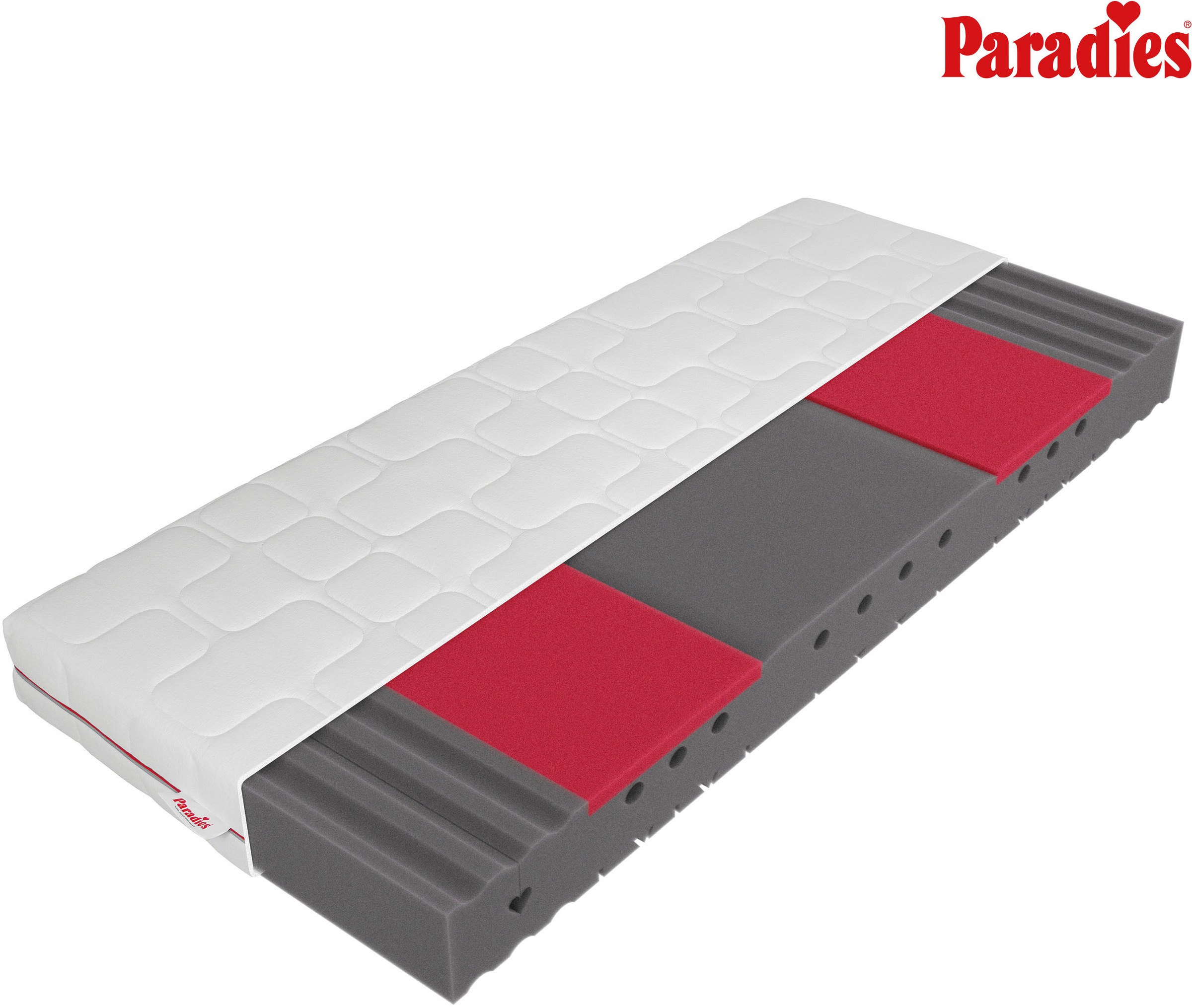 Paradies Kaltschaummatratze "Neuheit: Paradies Varioduo 7-Zonen-Kaltschaummatratze" 18 cm hoch Raumgewicht: 35 kg/m³ 1 Stk. tlg. Zwei Härtegrade in einer Matratze – für individuellen Schlafkomfort