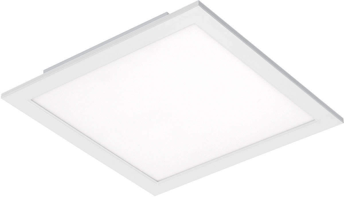 Briloner Leuchten LED Panel »7194016 Piatto«, Leuchtmittel LED-Board | LED fest integriert, Deckenlampe, 29,5x29,5x5cm, Weiß, 18W, Wohnzimmer, Schlafzimmer, Flur