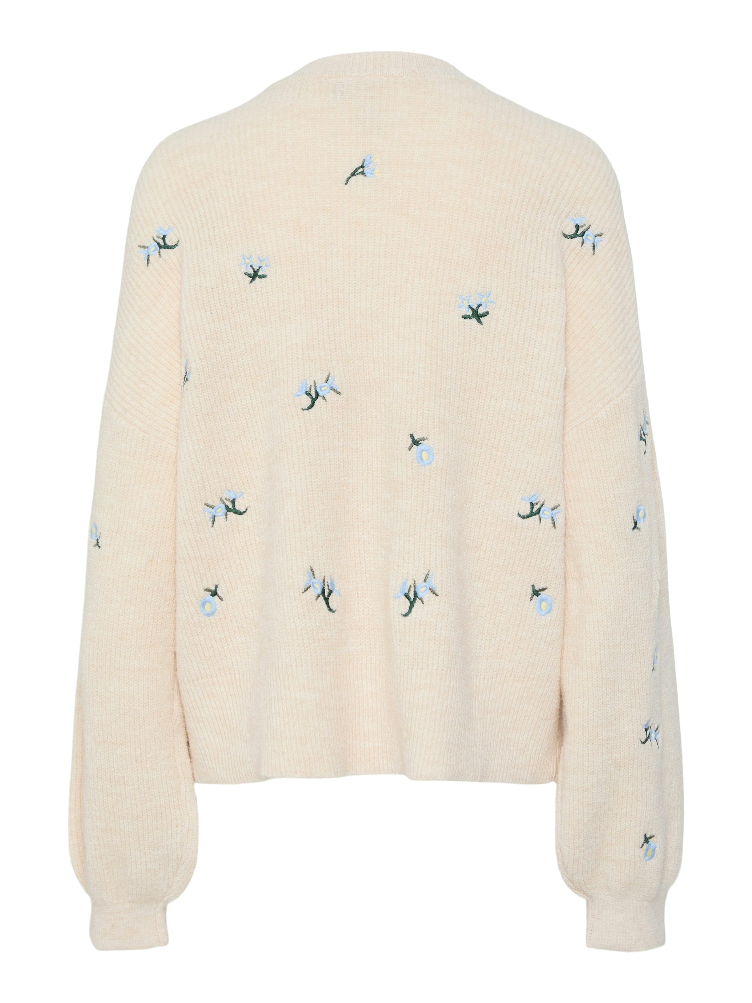 Y.A.S Rundhalspullover »YASFLEUR LS KNIT PULLOVER S. NOOS«, mit Stickerei