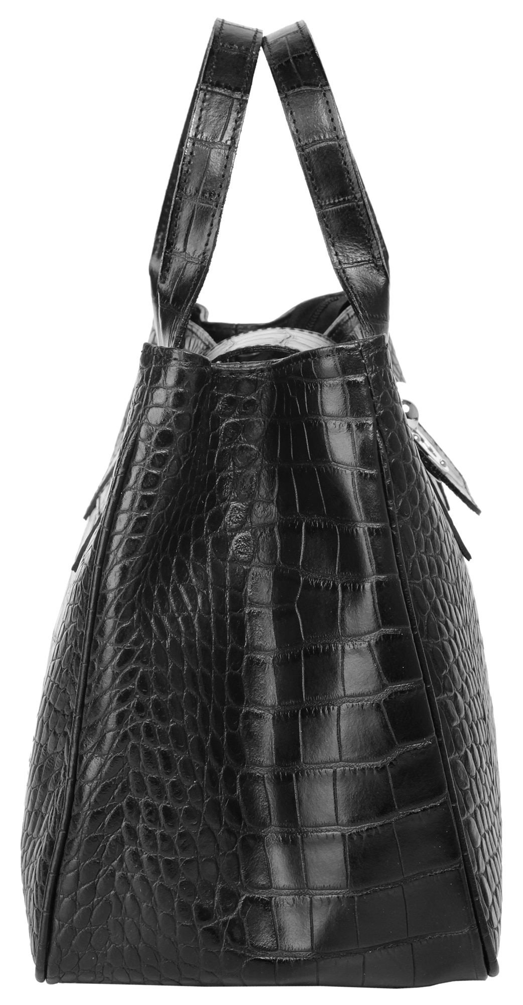 Cluty Henkeltasche, echt Leder, Made in Italy