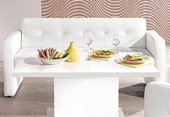 exxpo - sofa fashion Sitzbank »Barista Küchensofa, kompakte Stellmaße, Sitzhöhe 49cm«, mit Rückenlehne
