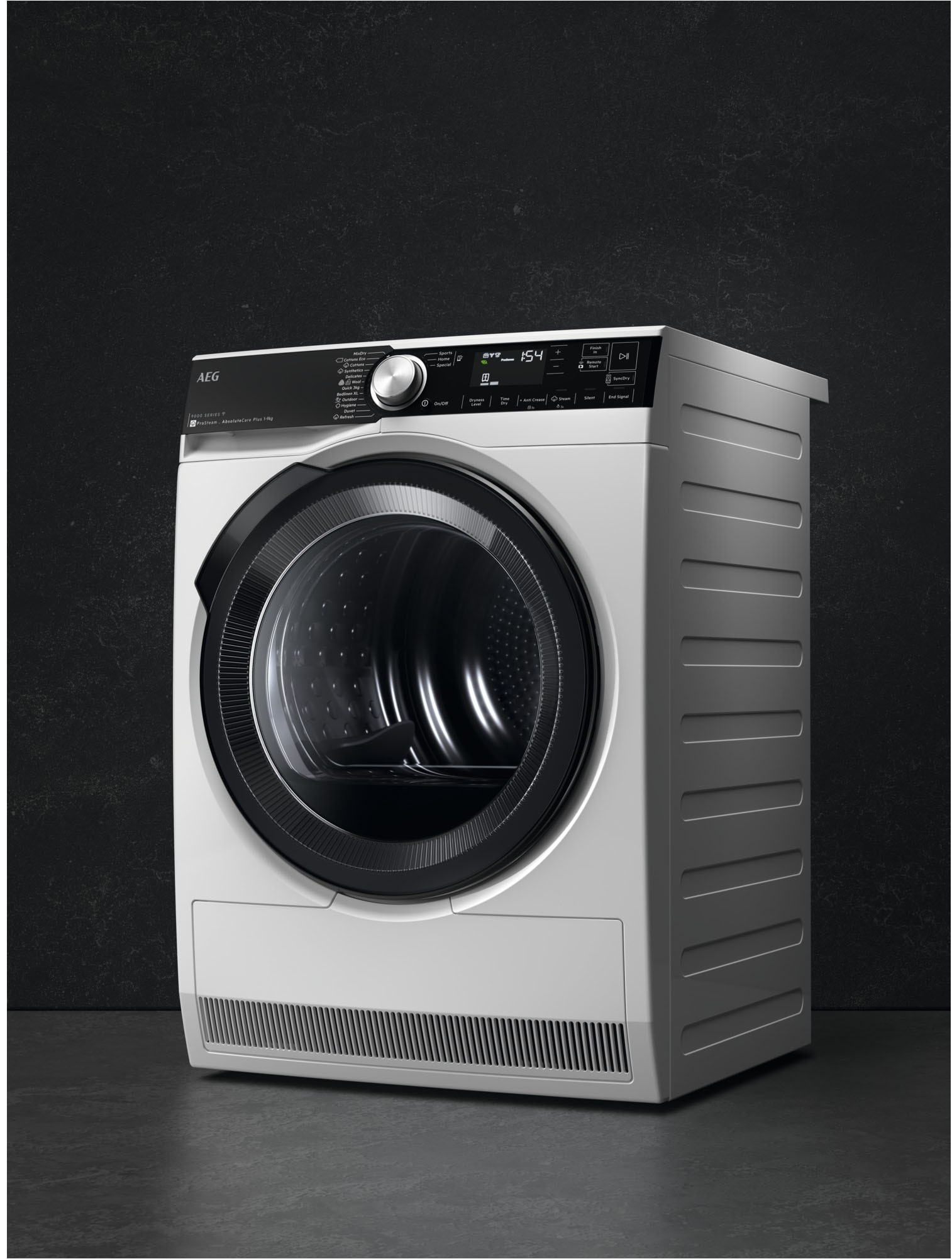 AEG Wärmepumpentrockner »TR9XW80890« 9000 AbsoluteCare® Plus Dreifach A-Klasse: leise, effizient & trocken ohne Raumfeuchtigkeit