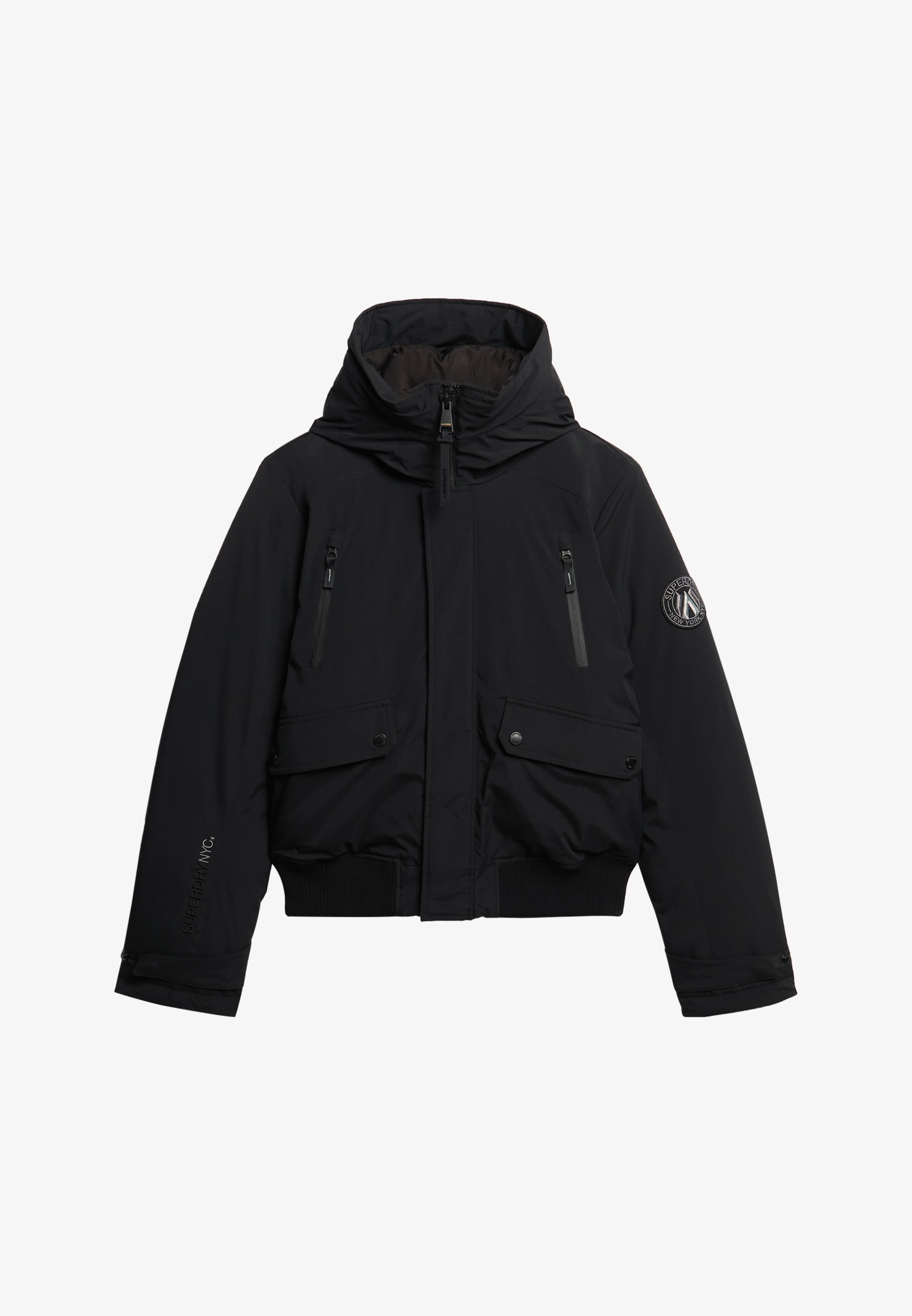 Superdry Bomberjacke »CITY PADDED BOMBER JACKET« ohne Kapuze Materialmix, regular fit
