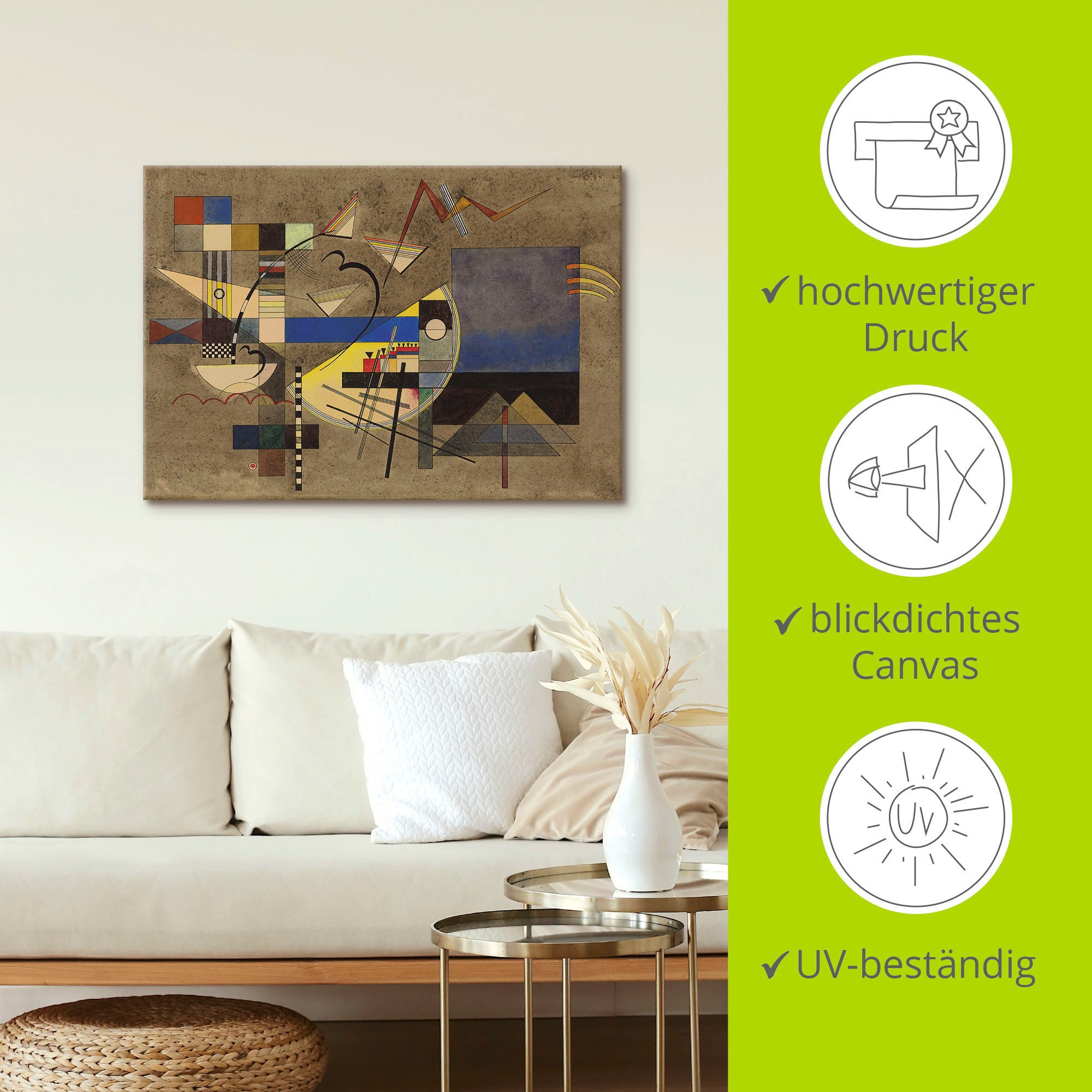 Artland Leinwandbild »Festes III. 1925« Muster 1 Stk. tlg. auf Holzrahmen gespannt