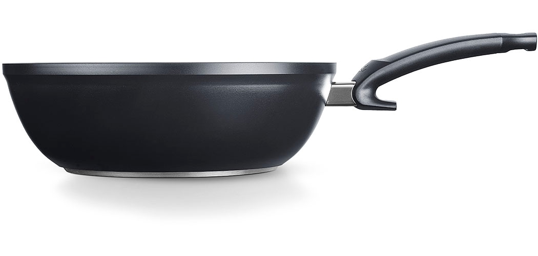 Fissler Wok »Ceratal® Orbit Black« Aluminium 1 Stk. tlg. gesünderes Kochen mit Antihaft-Effekt, hergestellt ohne PFAS/PTFE
