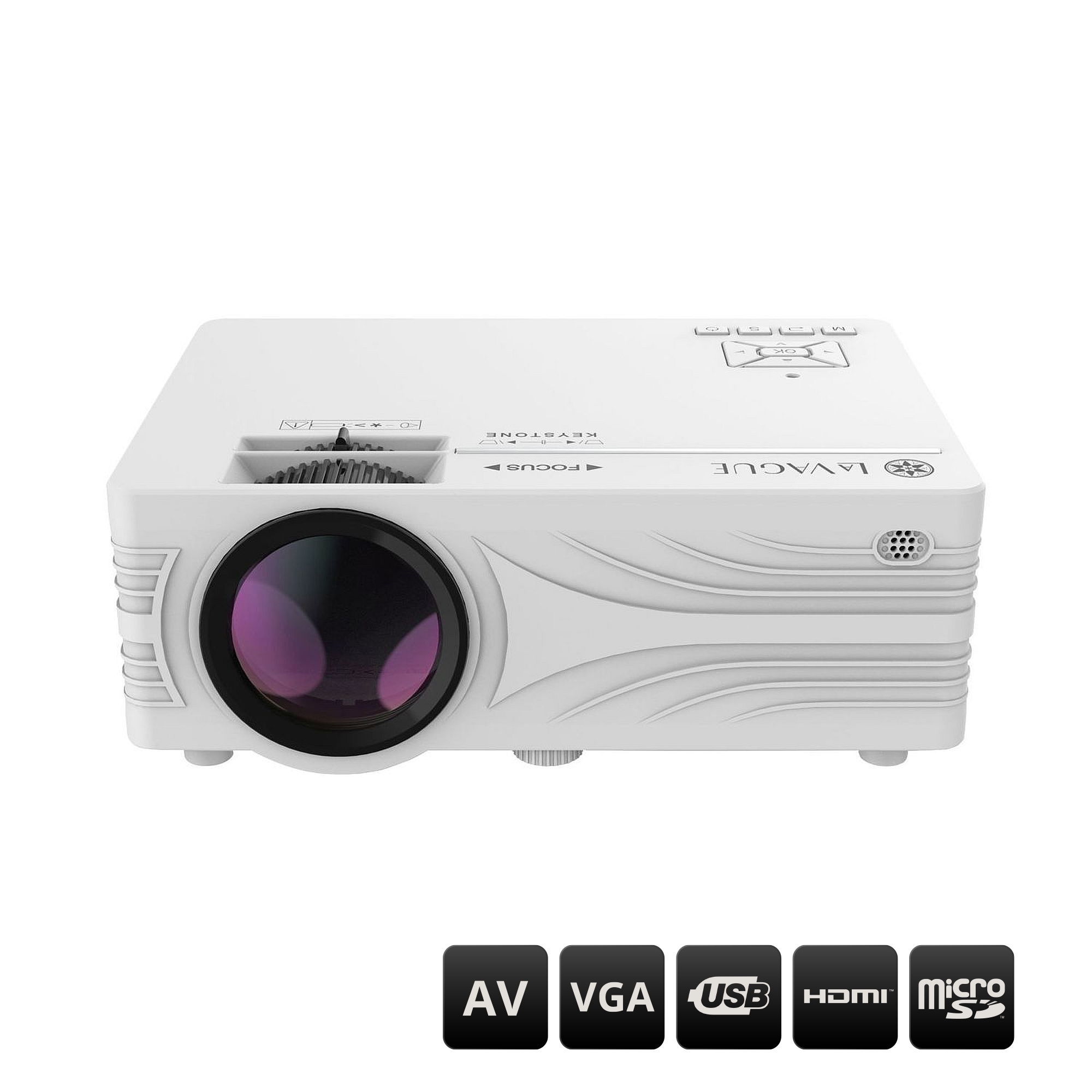 LA VAGUE LCD-Beamer »LED-Projektor LV-HD200«, Interner Lautsprecher