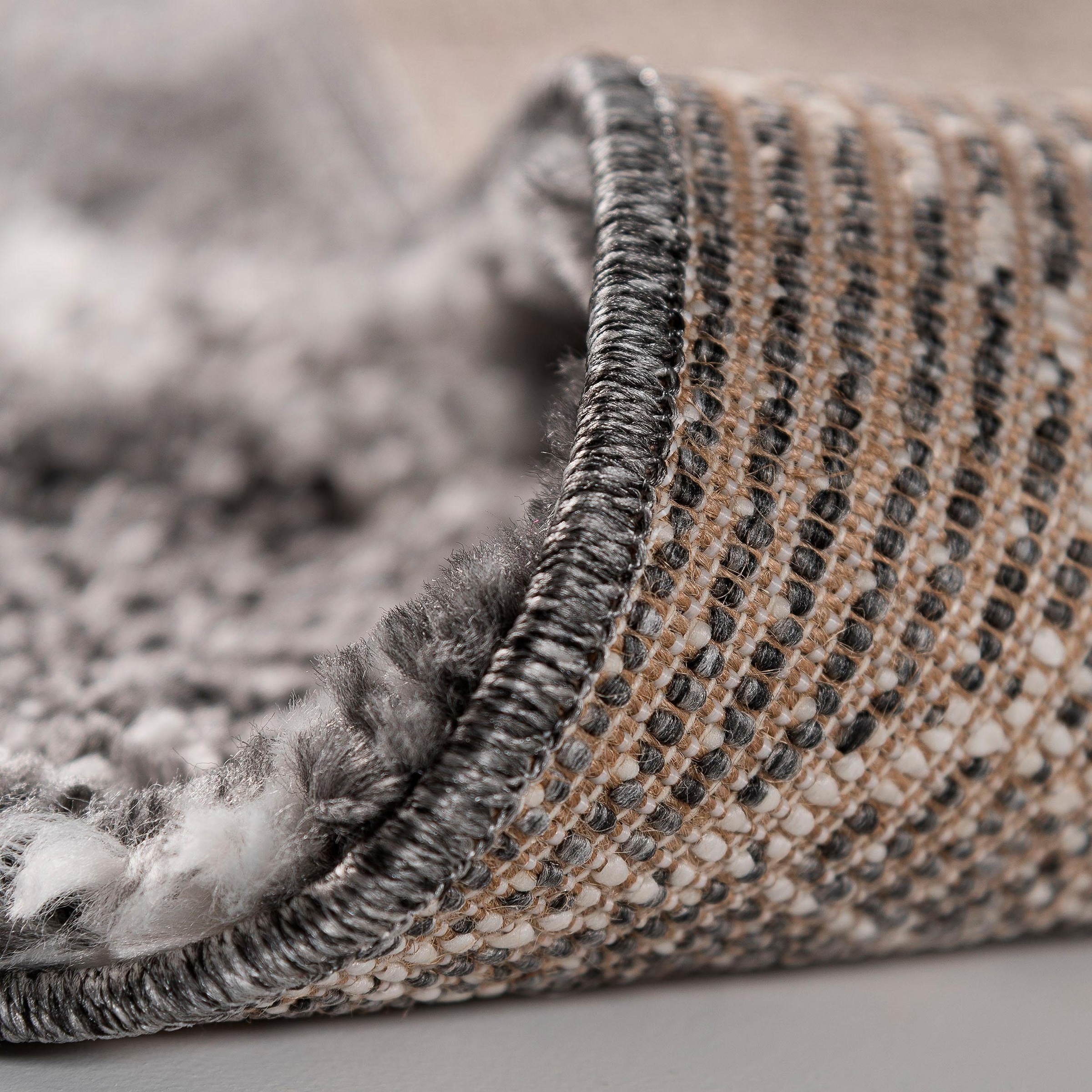 Sehrazat Hochflor-Teppich »Ethno 8699«, rechteckig, 30 mm Höhe, Langflor im Allover Design, Wohnzimmer